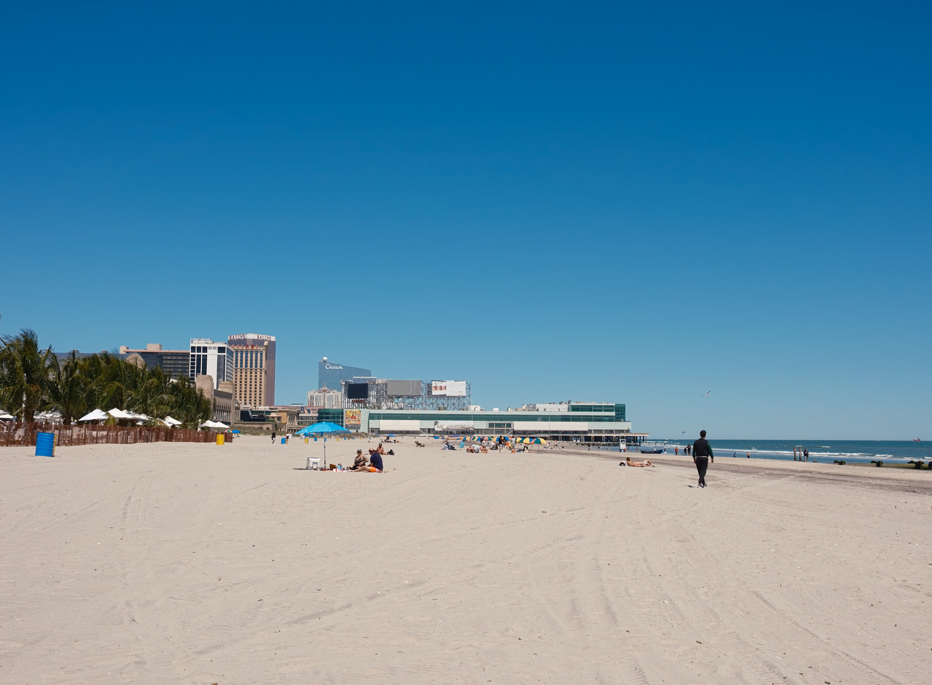 Atlantic City Beach Looking North Towards Former Mall Pier May 2025