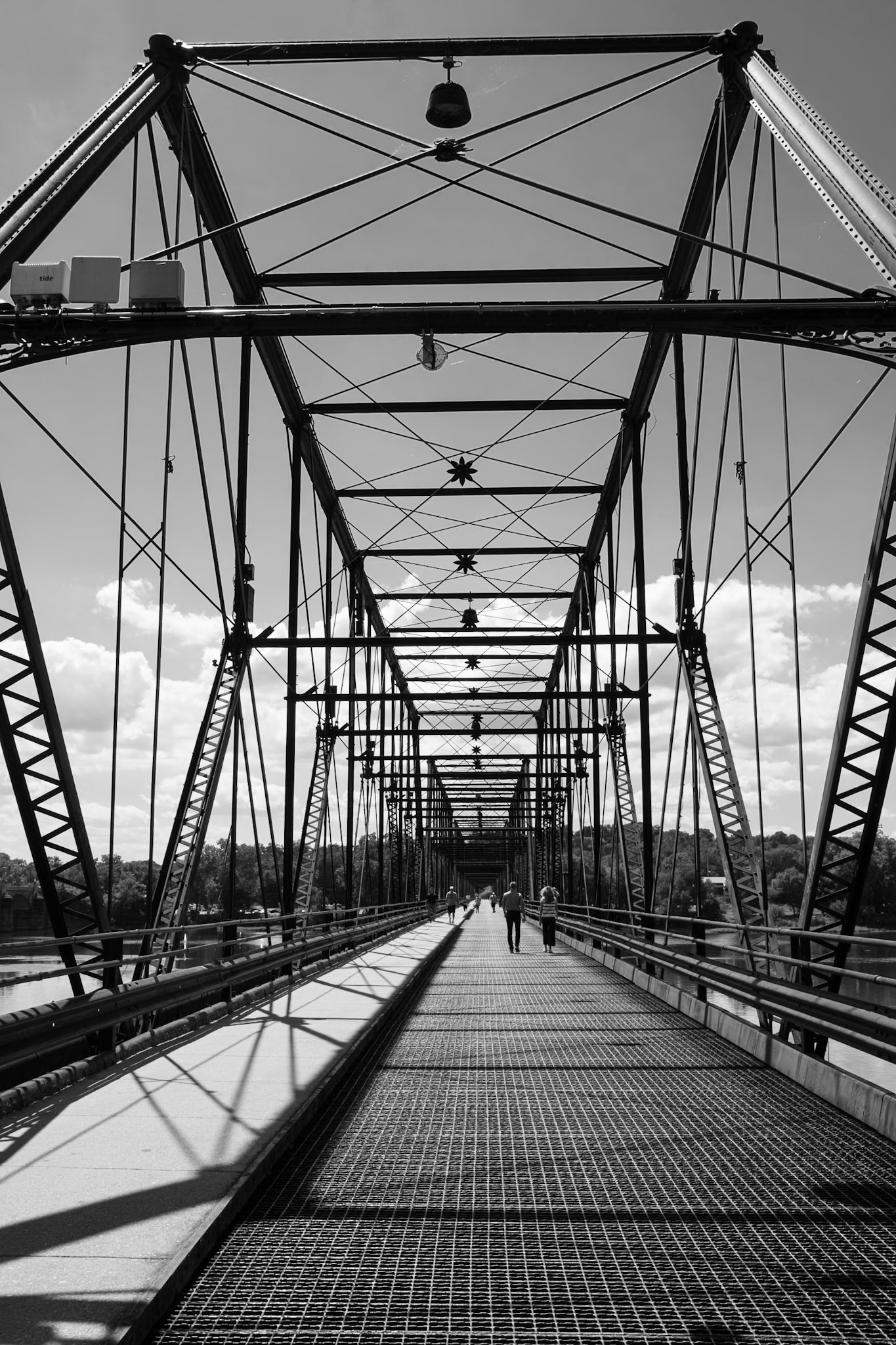 Start of Footbridge Walk Over Susquehanna in Harrisburg