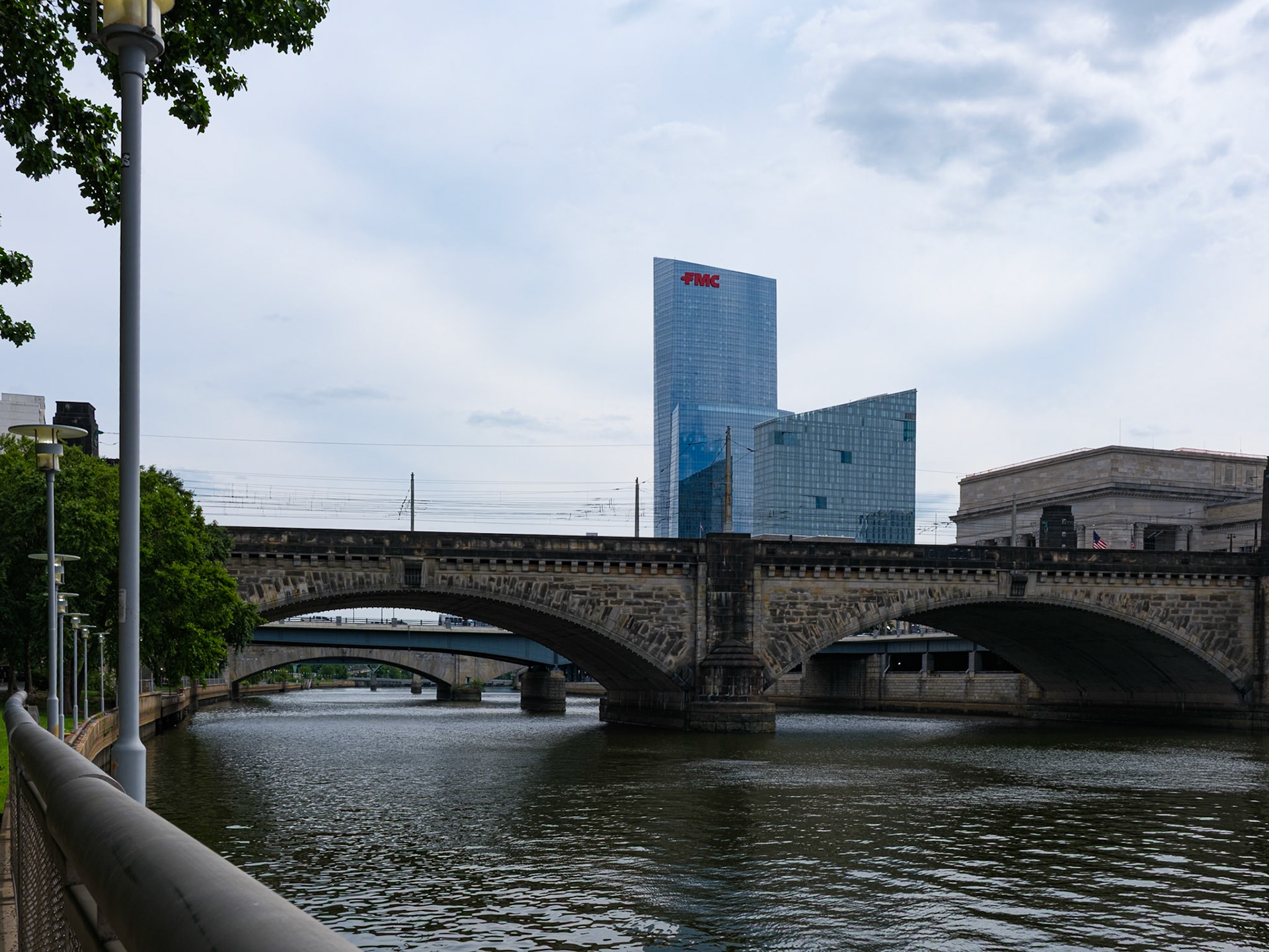 Crossing Bridges Over Schuylkill Near 30th Street from the North