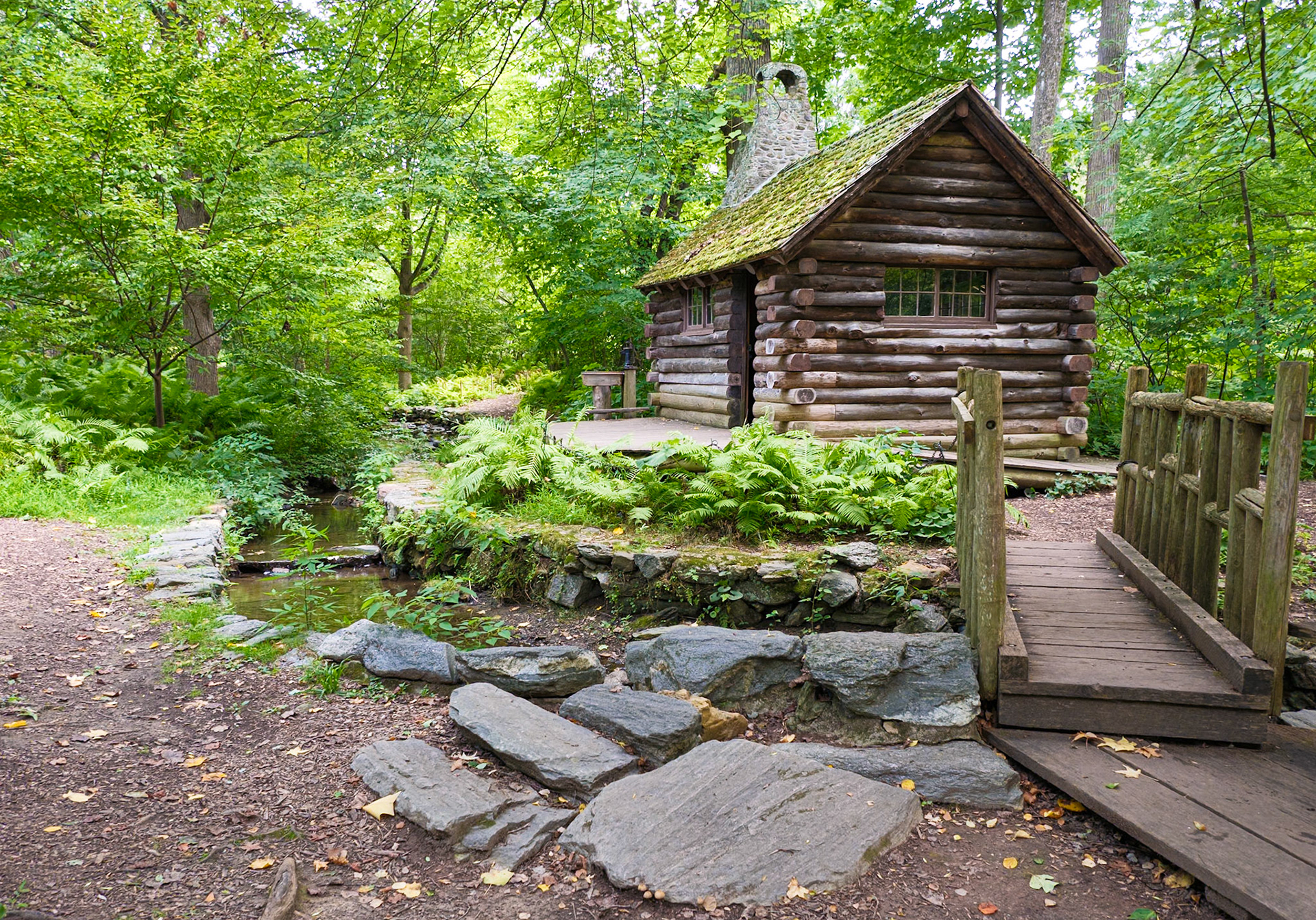 Log Cabin Morris Arboretum August 2024