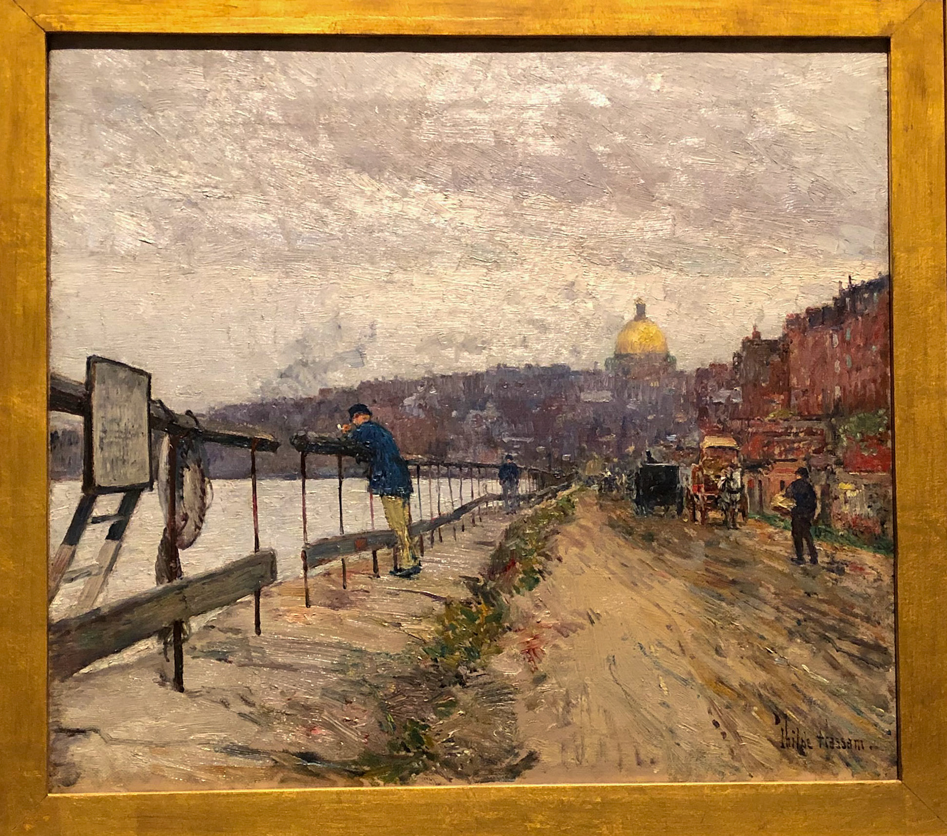 View of Beacon Hill by Hassam Museum of Fine Arts Boston