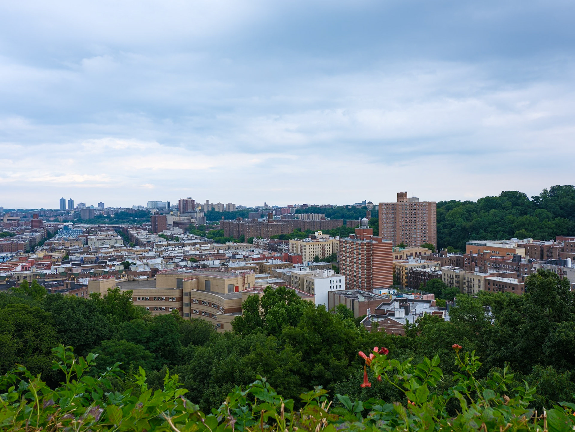 Eastern View of Inwood and the Bronx from Fort Tryon July 2024