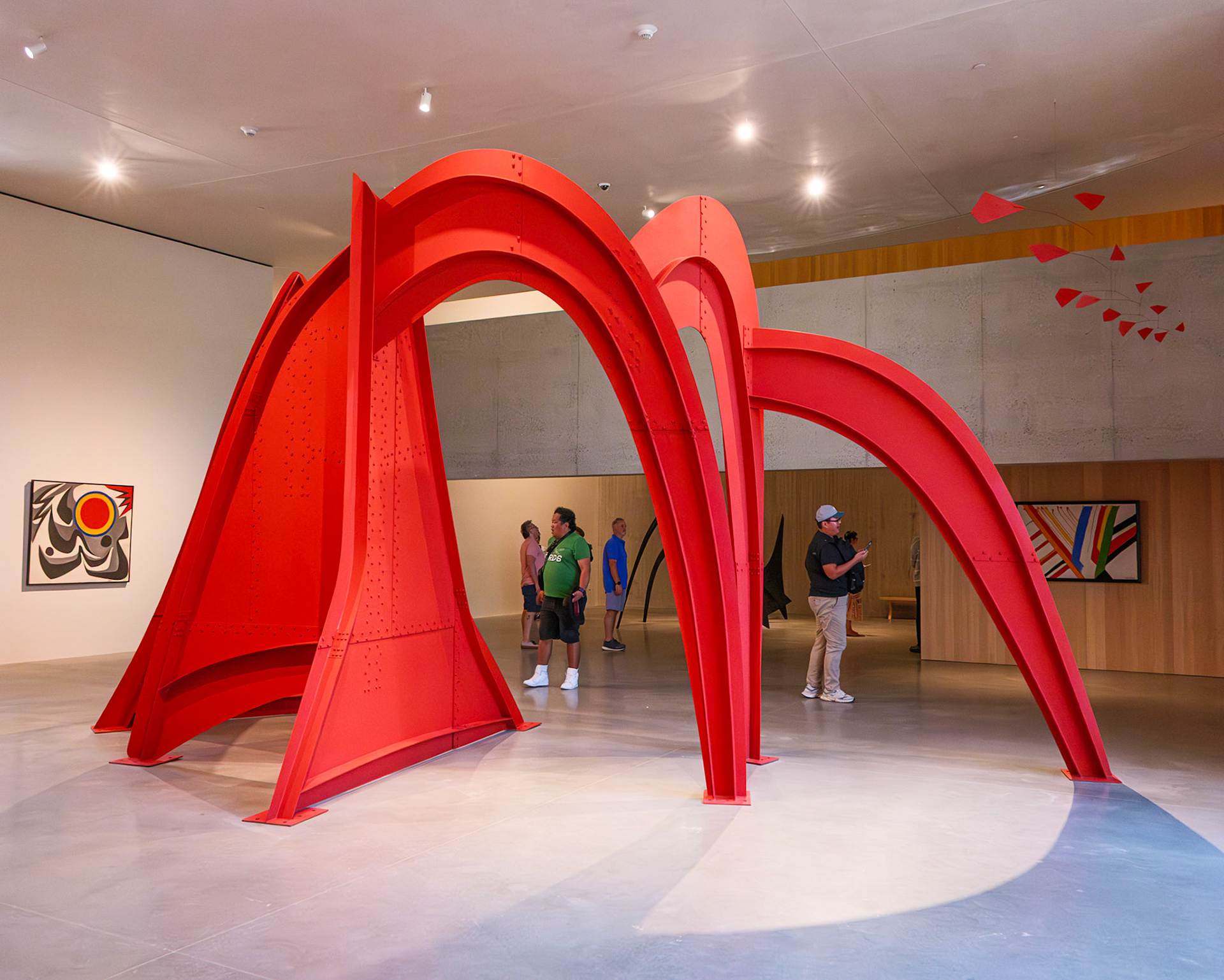 Great Parabolic Arch with Visitors