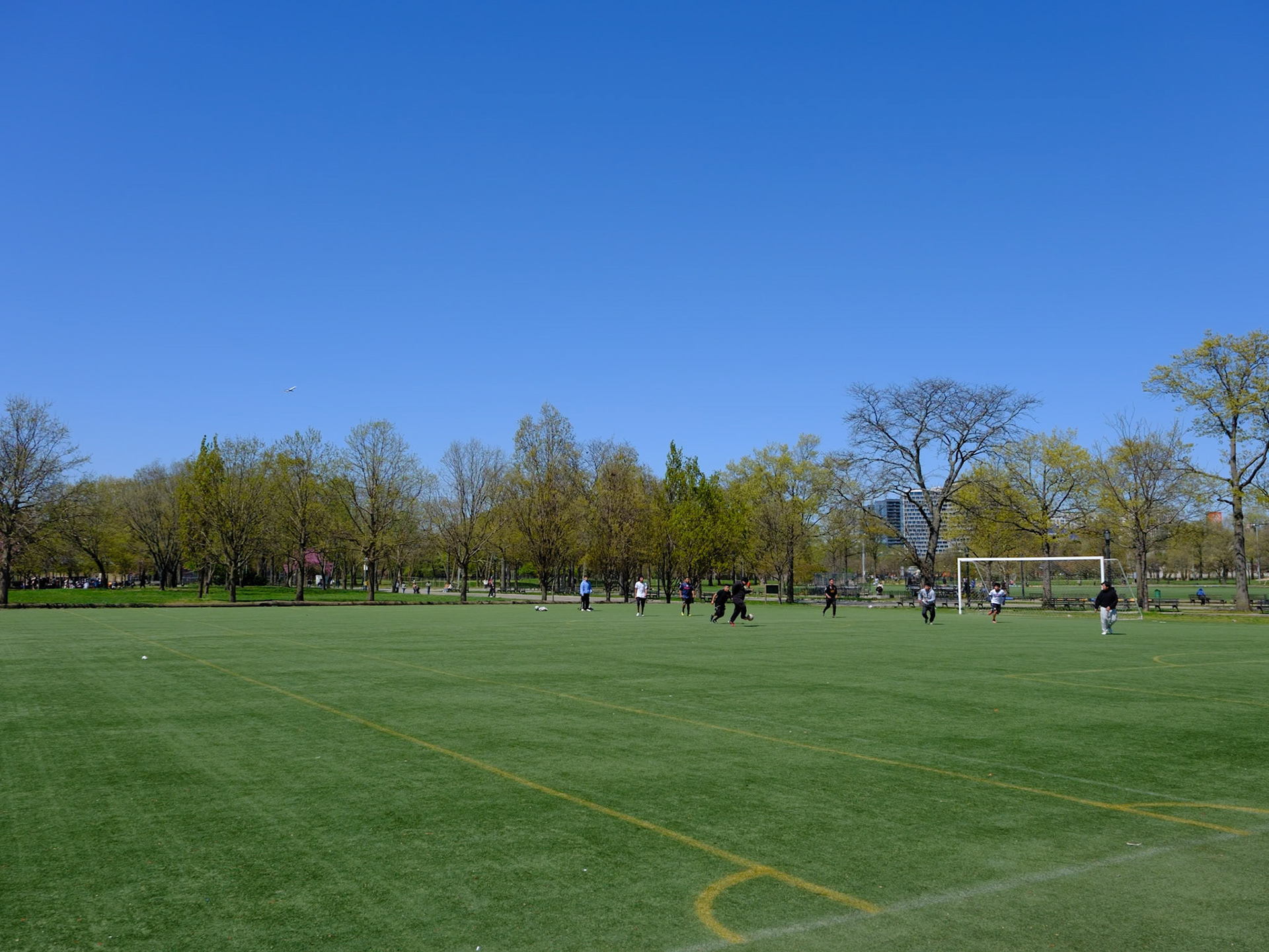 Soccer Game at Flushing Meadows Corona Park April 2024