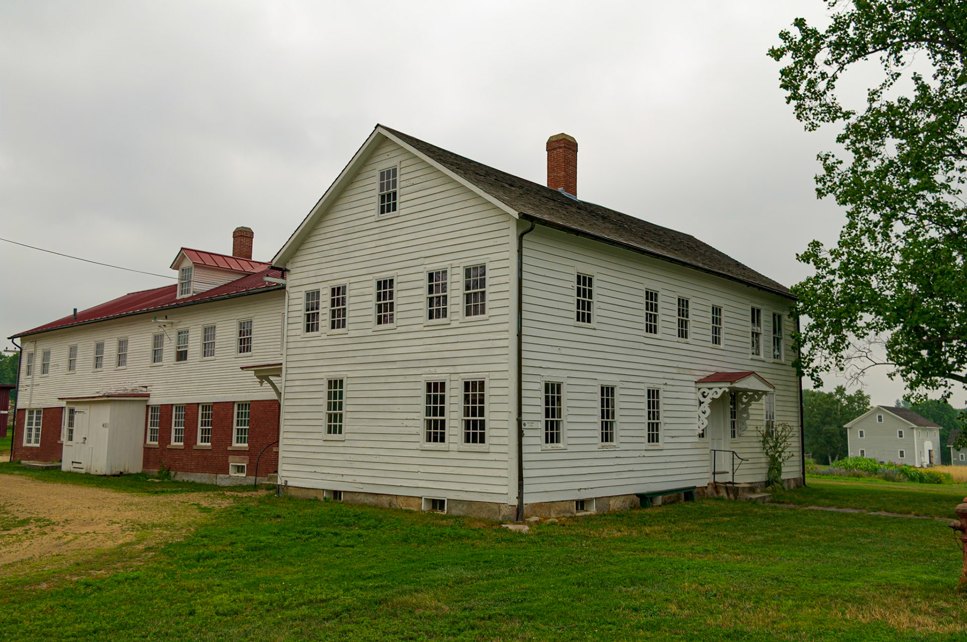 Canterbury Shaker House With El