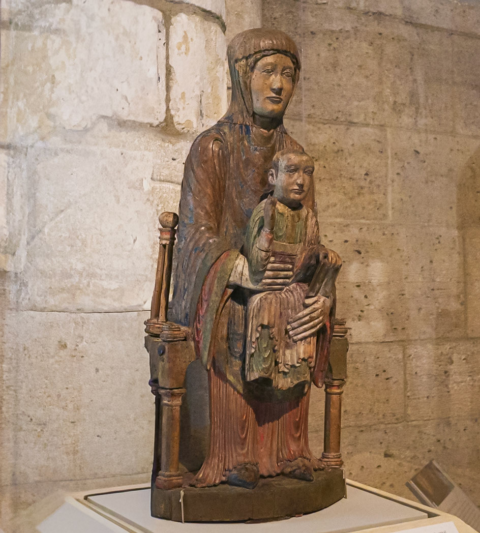 Virgin and Child of France late 1100s at the Cloisters July 2024 we