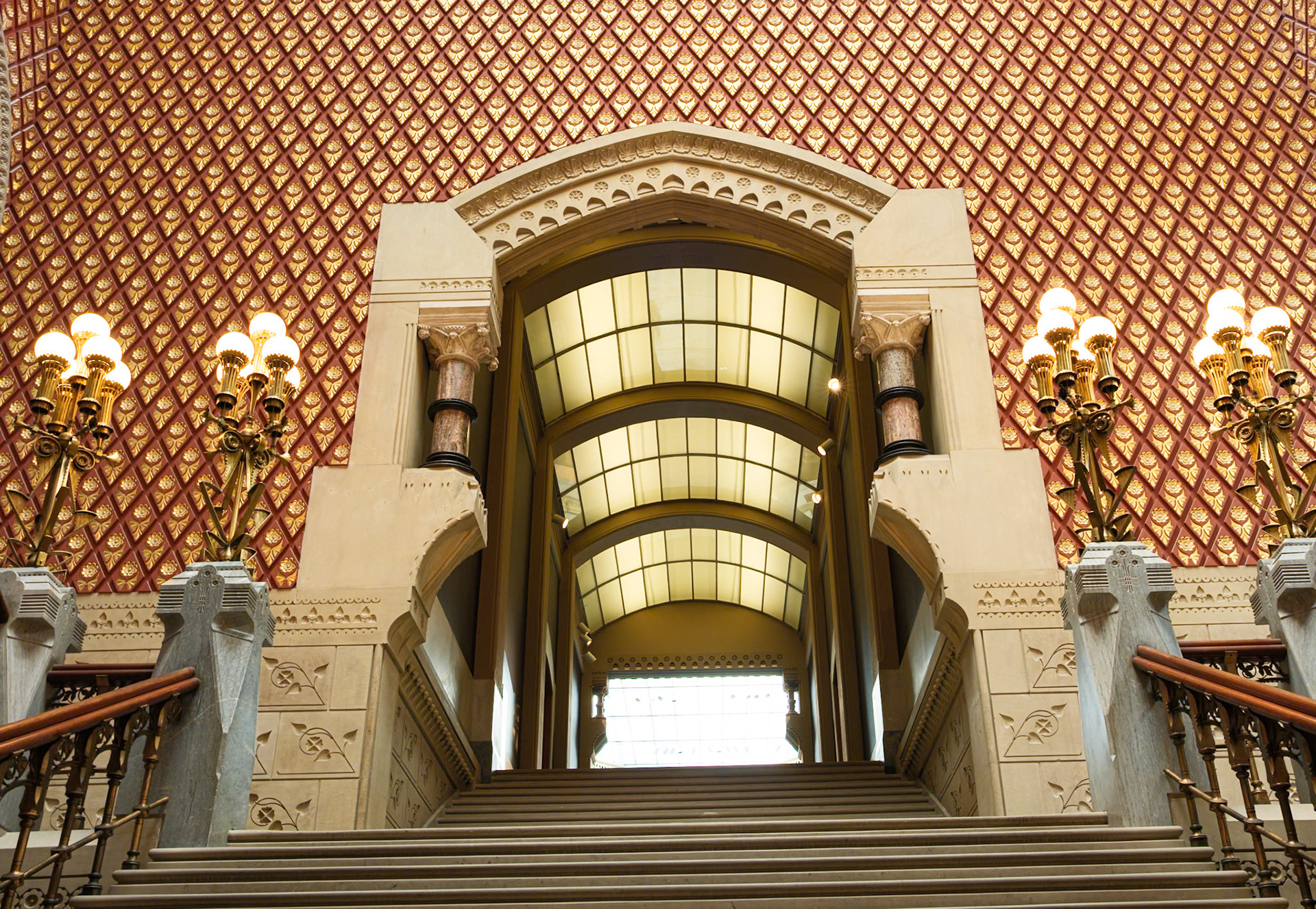 Hallway at Top of Grand Staircase at Pennsylvania Academy of the Fine Arts