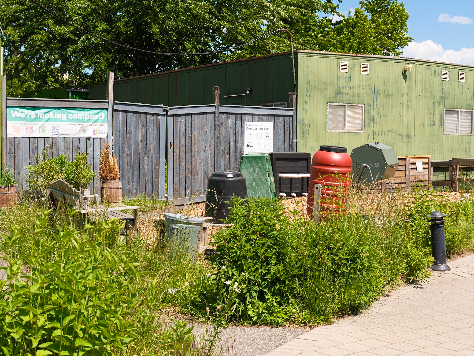 Composting Yard at Queens Botanical