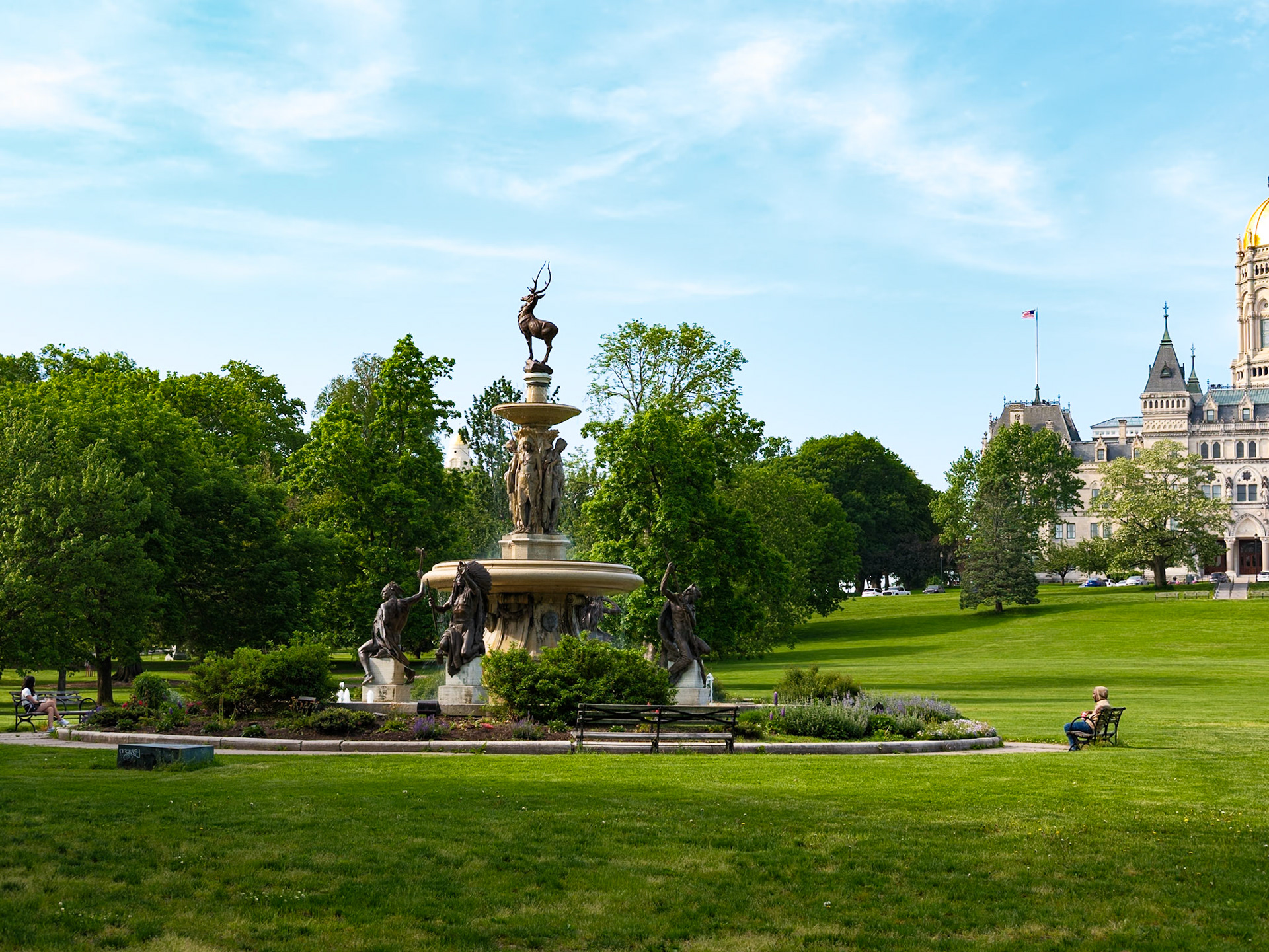 Large Fountain at Bushnell Park May 2026