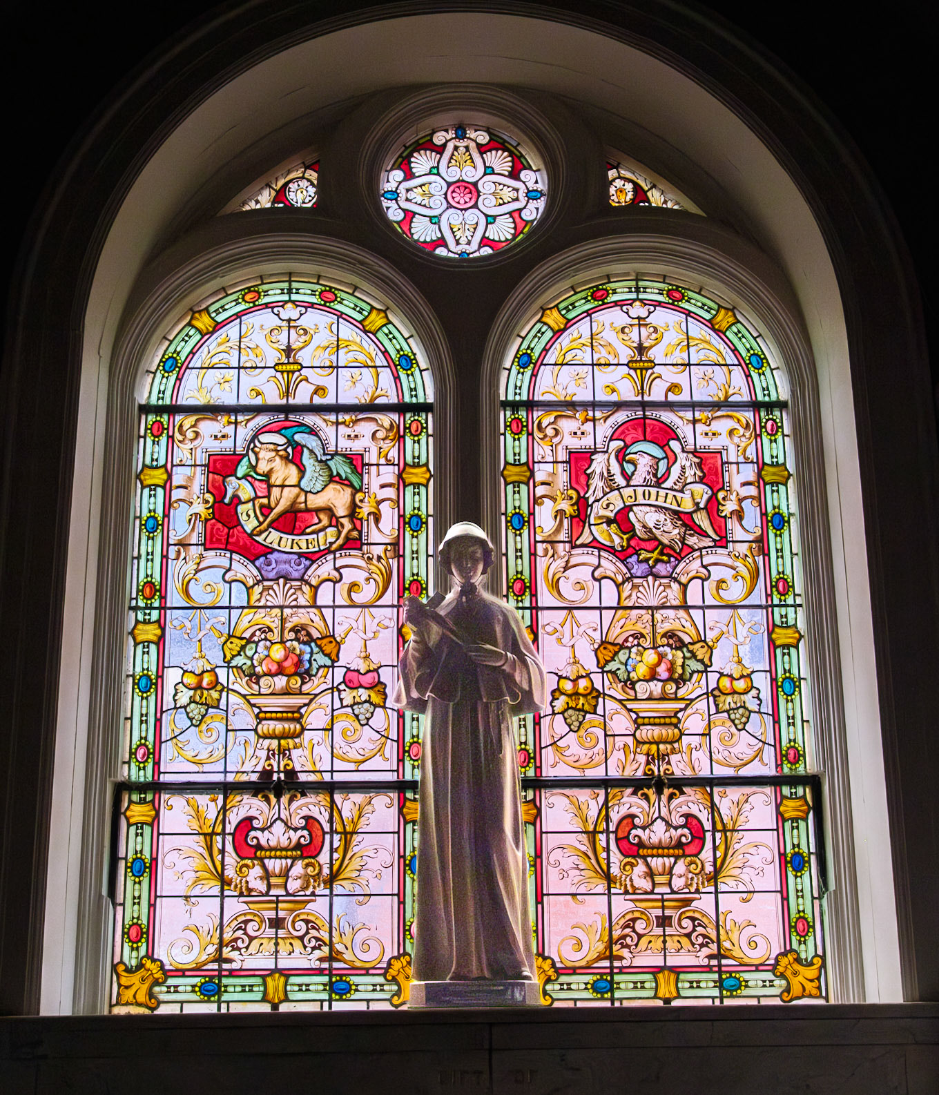 SS Mark and Luke Window at St Patrick Cathedral Harrisburg