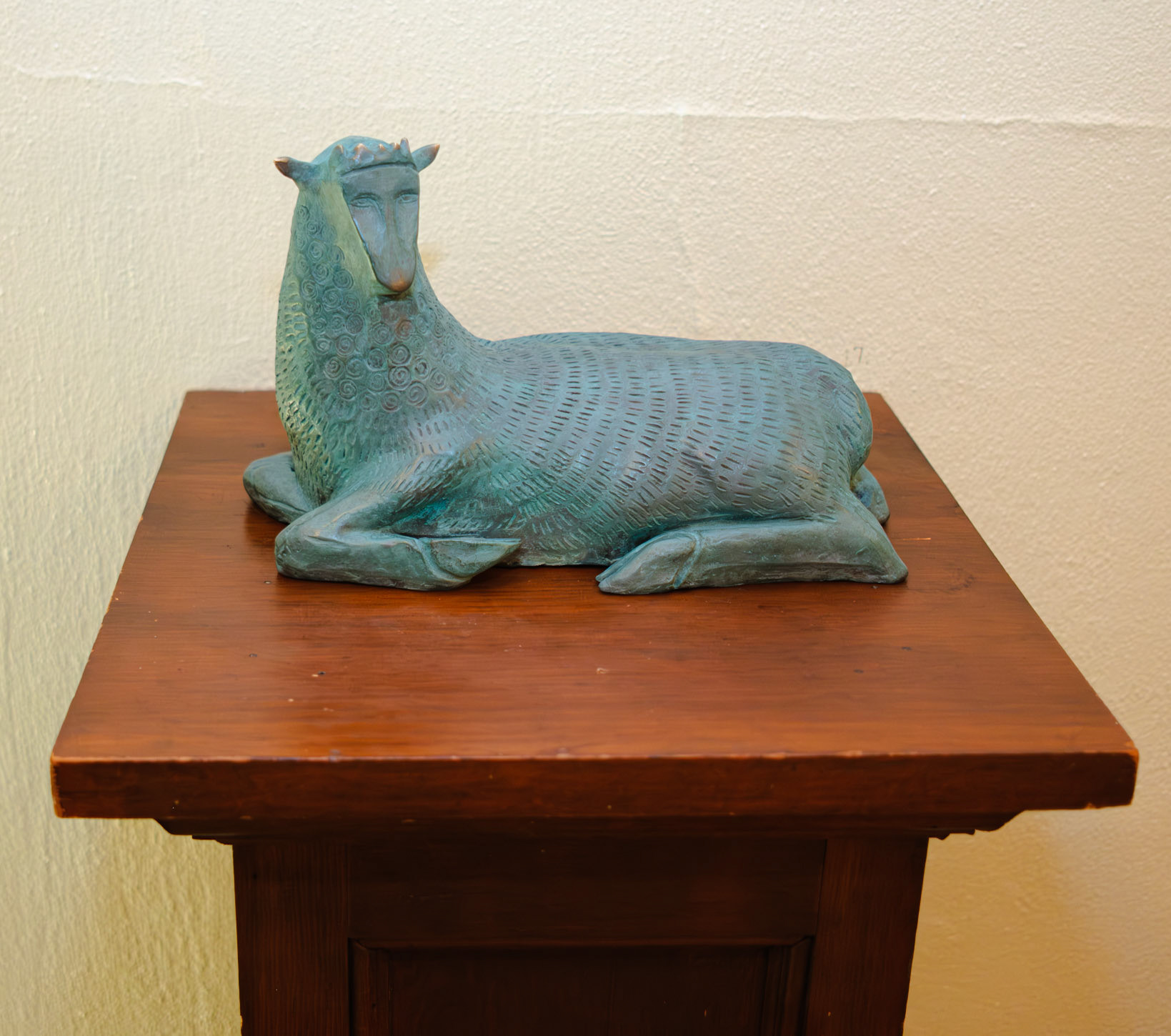 Sitting Lamb at St Clement Art Show