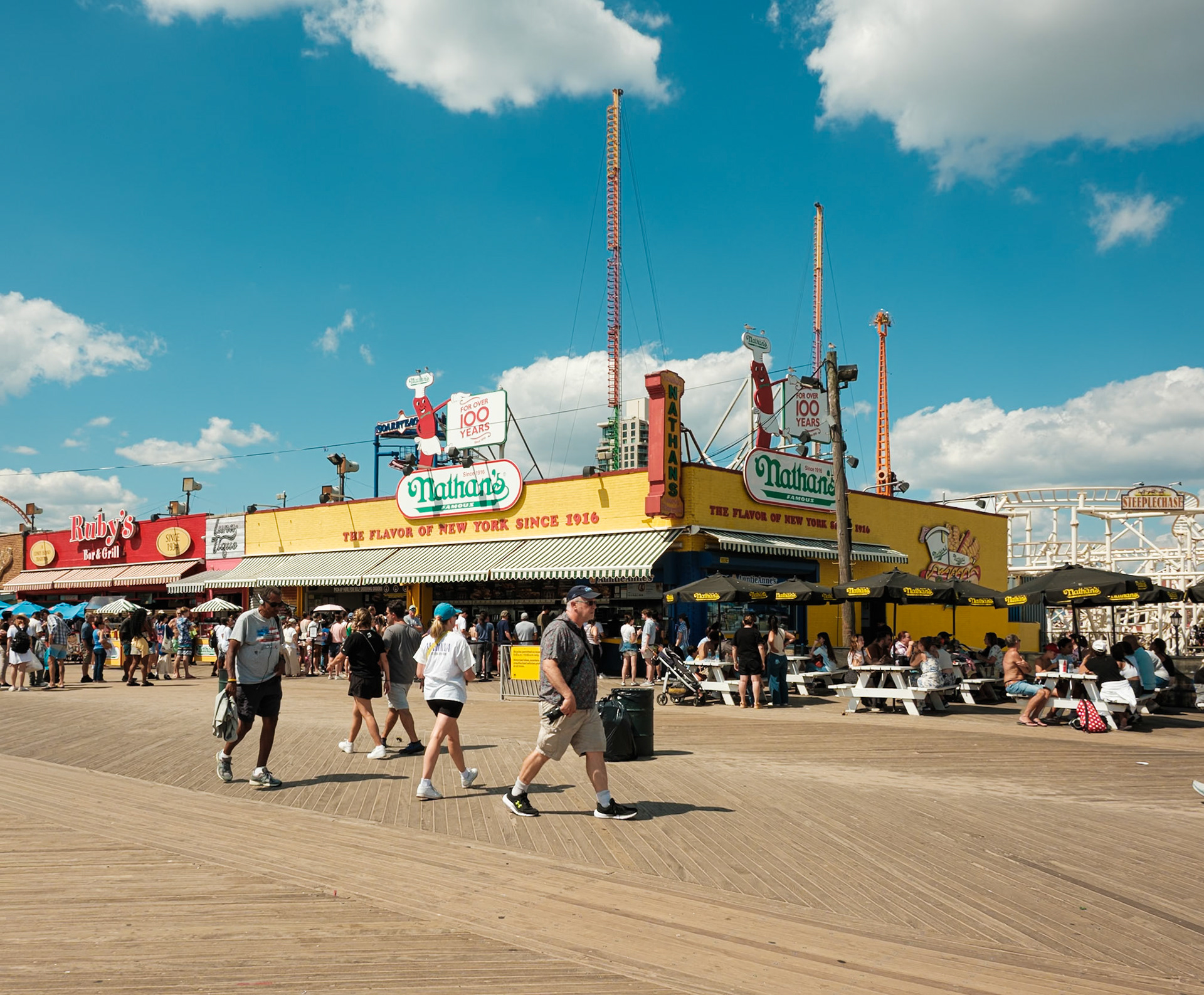 Nathan's on the Boardwalk in Operation