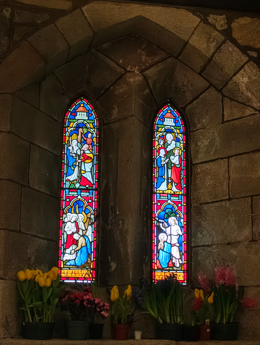 Window of Scenes of Mary and the Lord at St James The Less