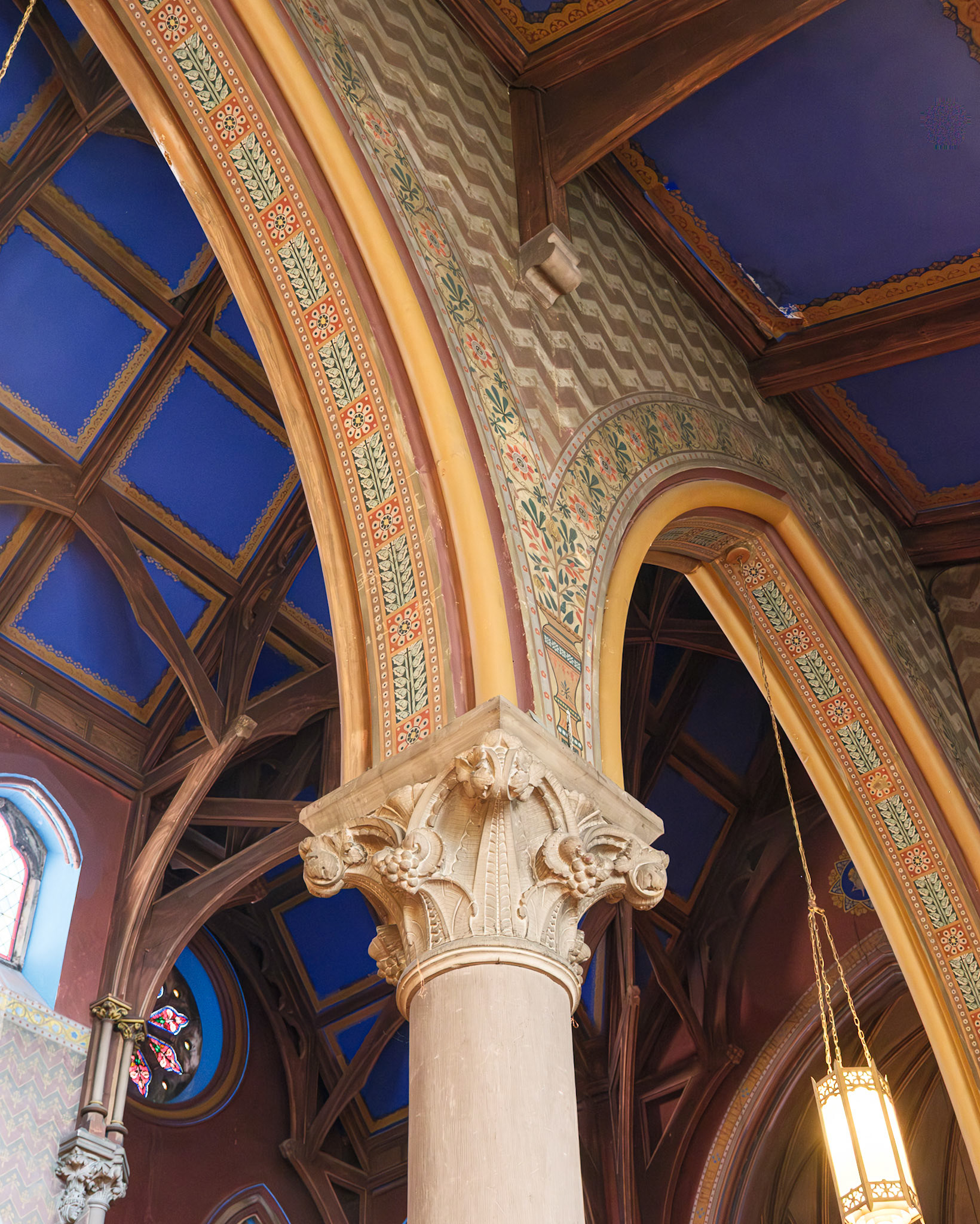Capital and Archways at St Paul Church Brooklyn