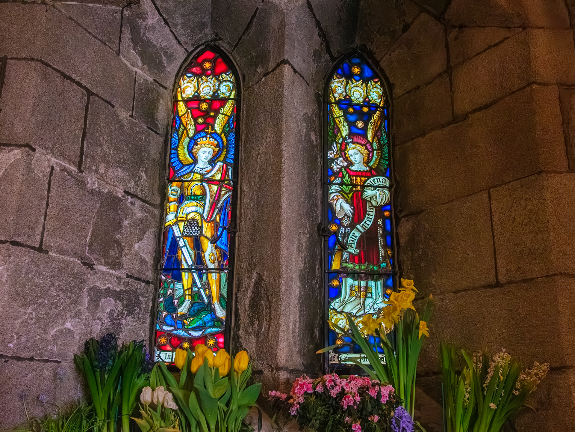 Michael and Gabriel Windows at St James the Less