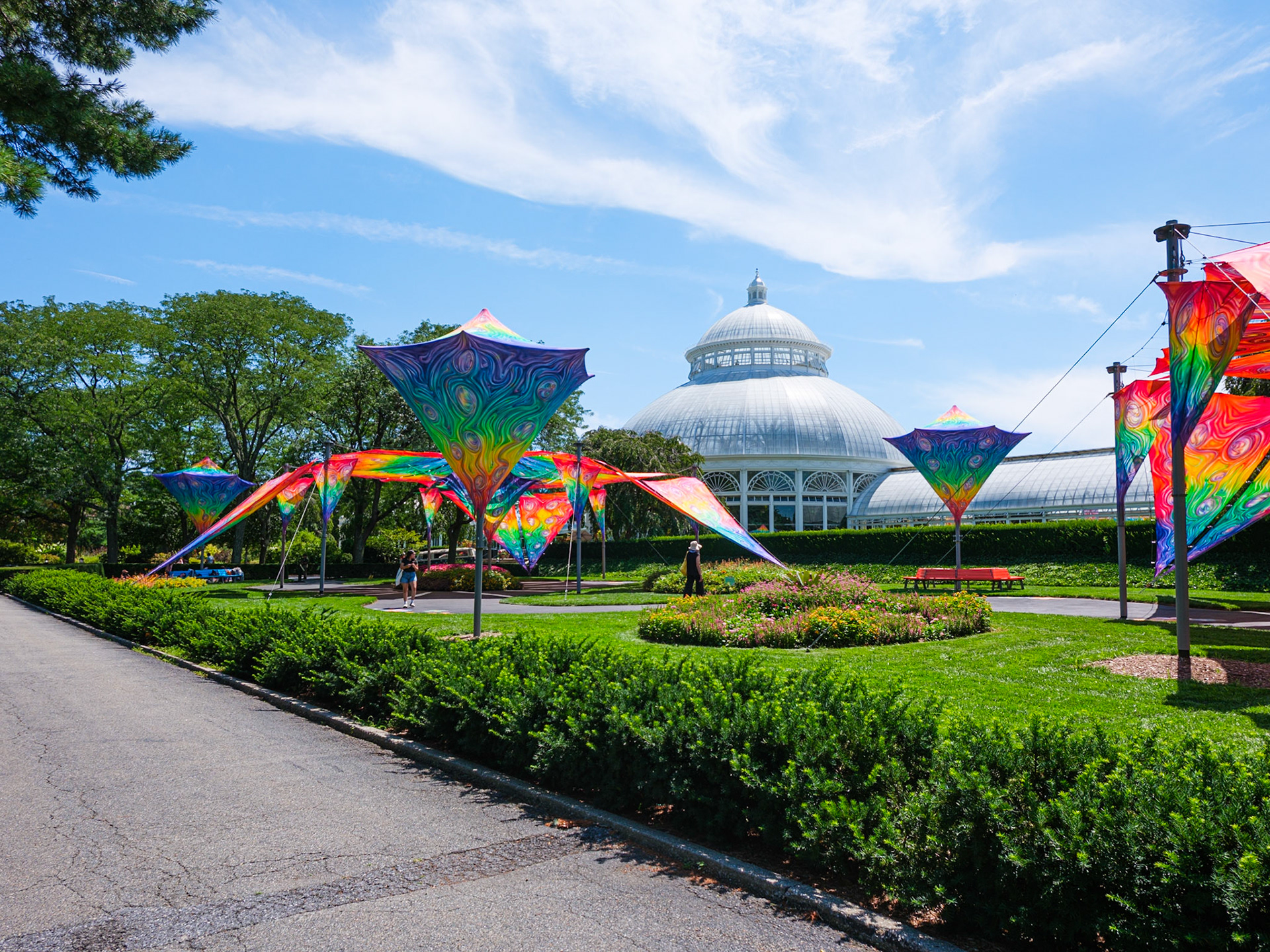Conservatory and Flower Power Tents at New York Botanical