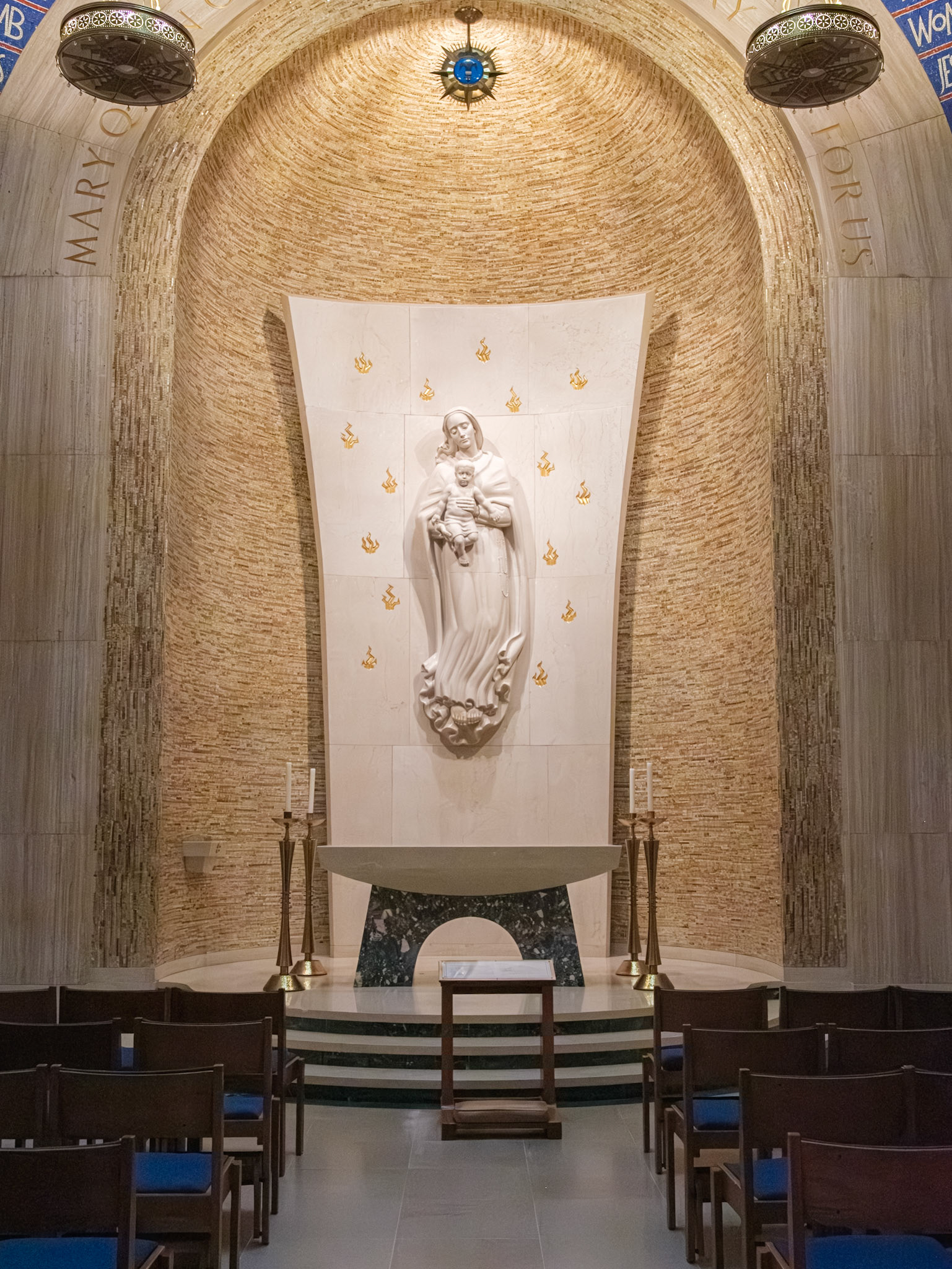 Modern Chapel of Virgin and Child at Shrine of the Immaculate Conception