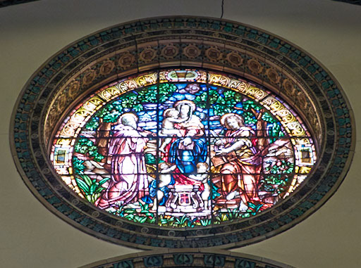 Round Window Depicting St Mary at St Francis de Sales Church Philadelphia