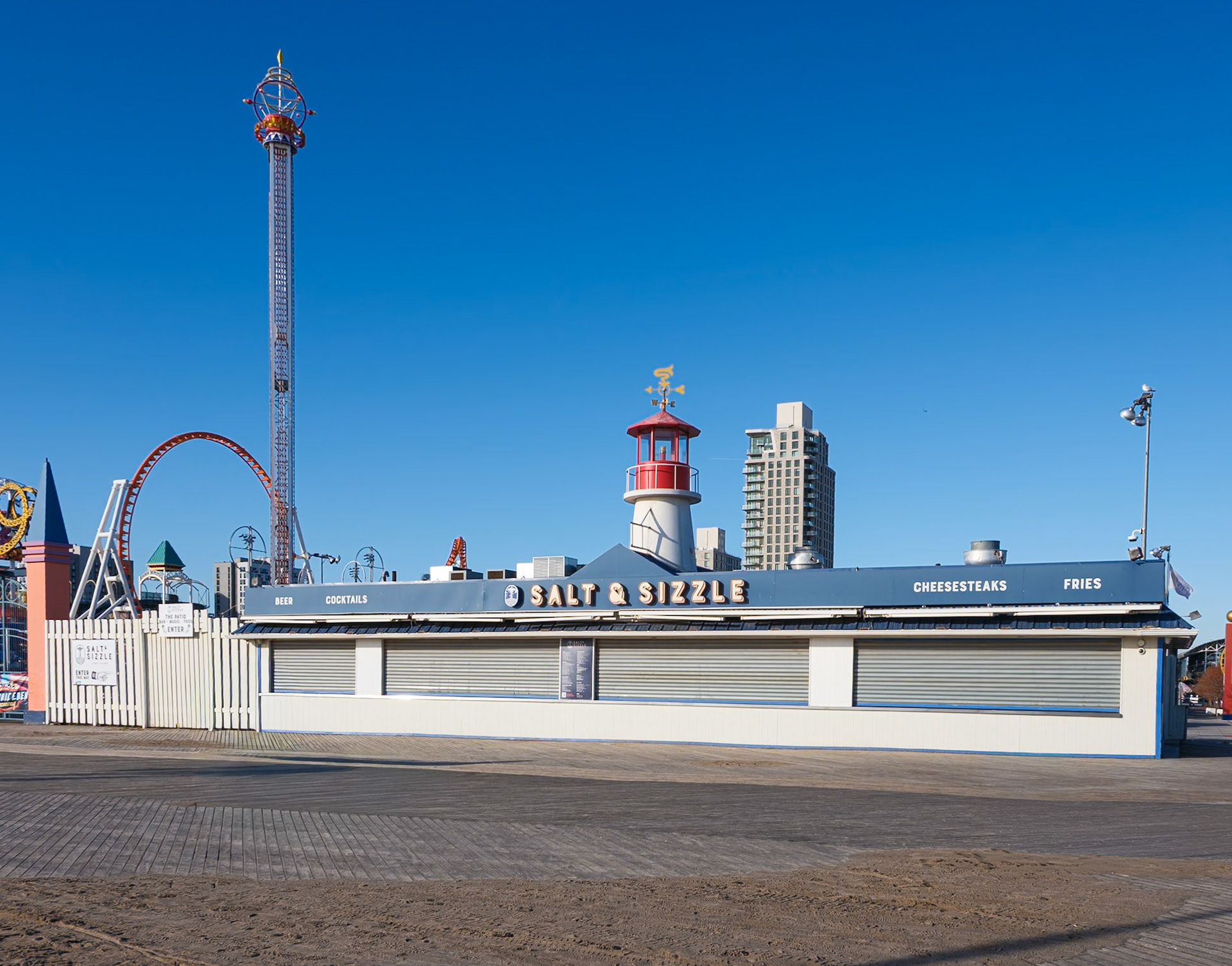 Salt and Sizzle on Coney Island Boardwalk December 2024