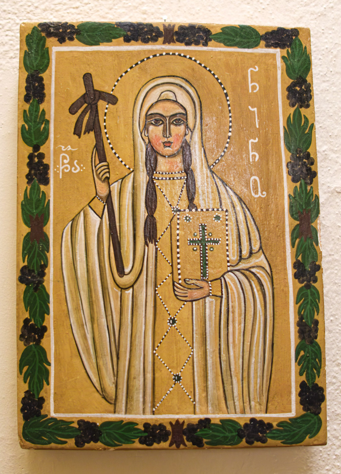 White Robed Saint at St Clement Art Show