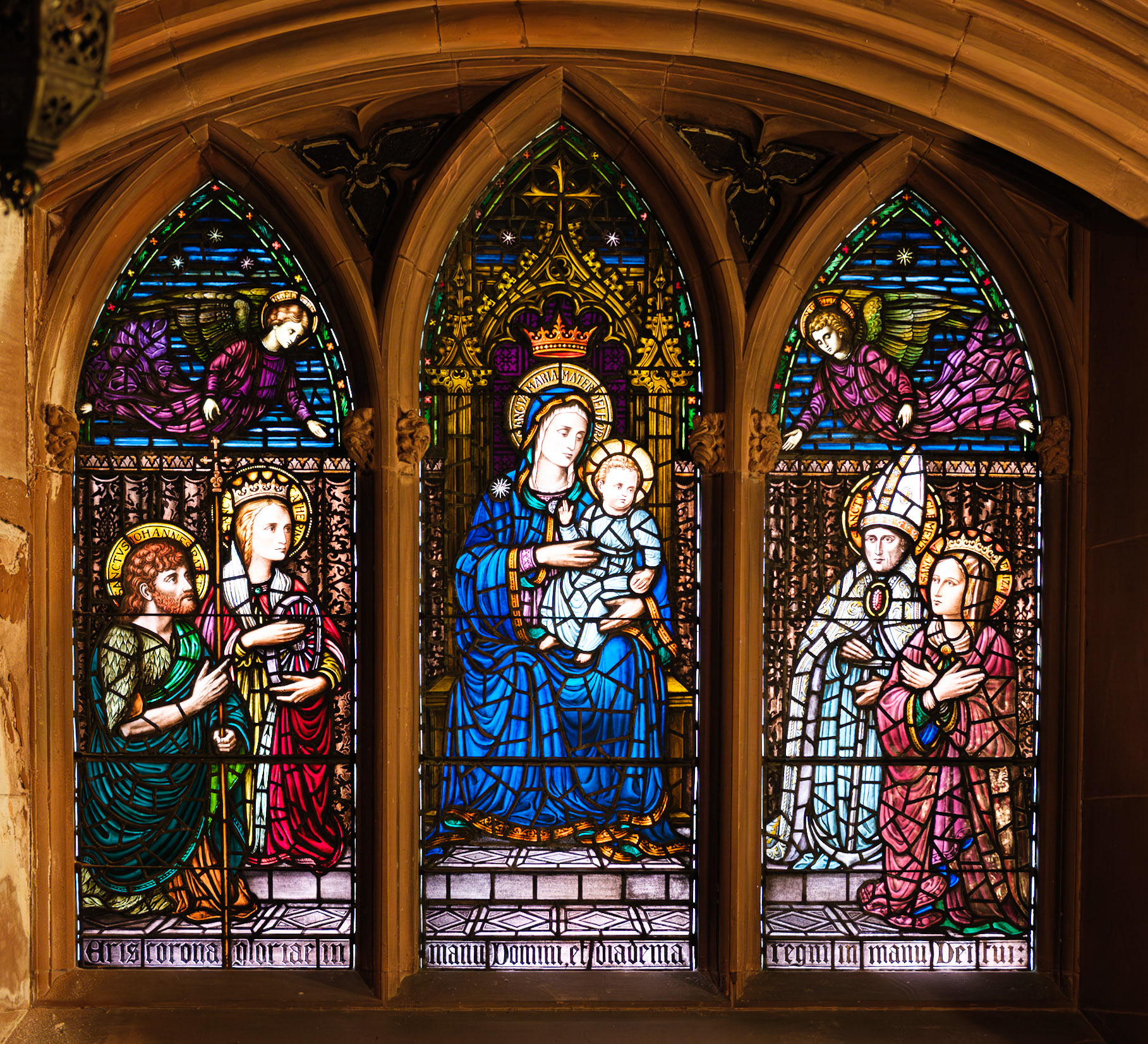 Virgin and Child Window of Lady Chapel St Clement
