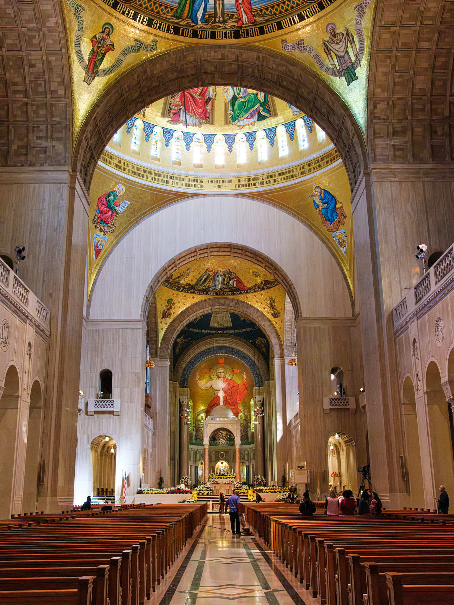 Looking North on Nave at Shrine of the Immaculate Conception