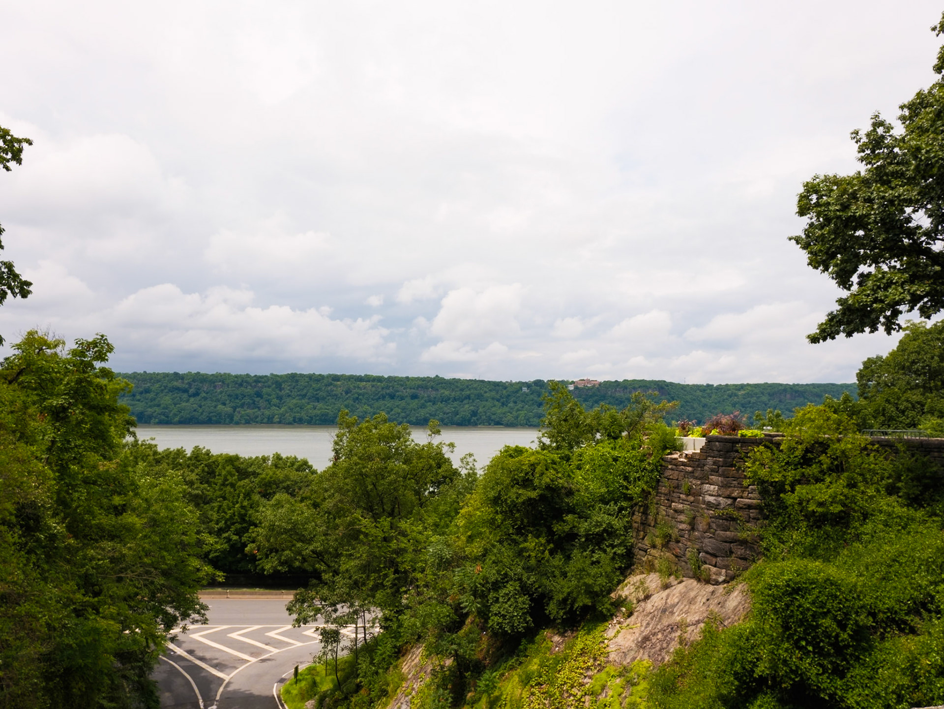 View of Hudson From Fort Tryon High Bridge July 2024