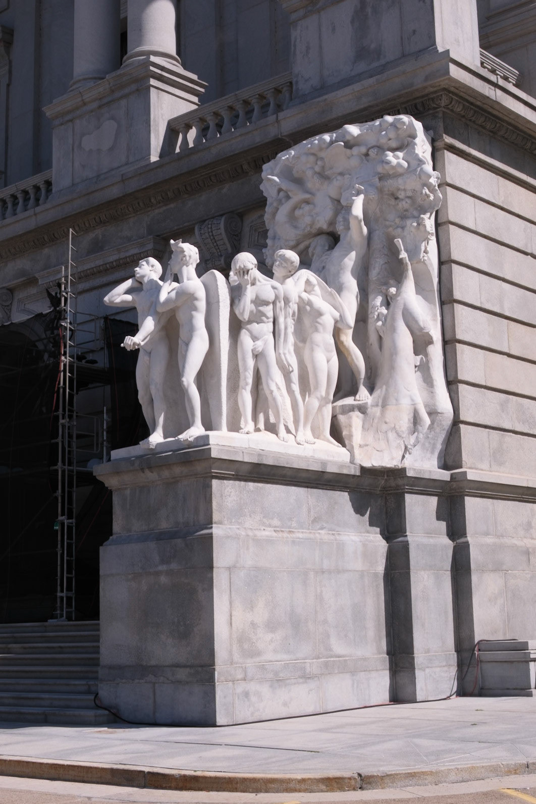 Sculpture Crowd on South Side Entrance to Capitol