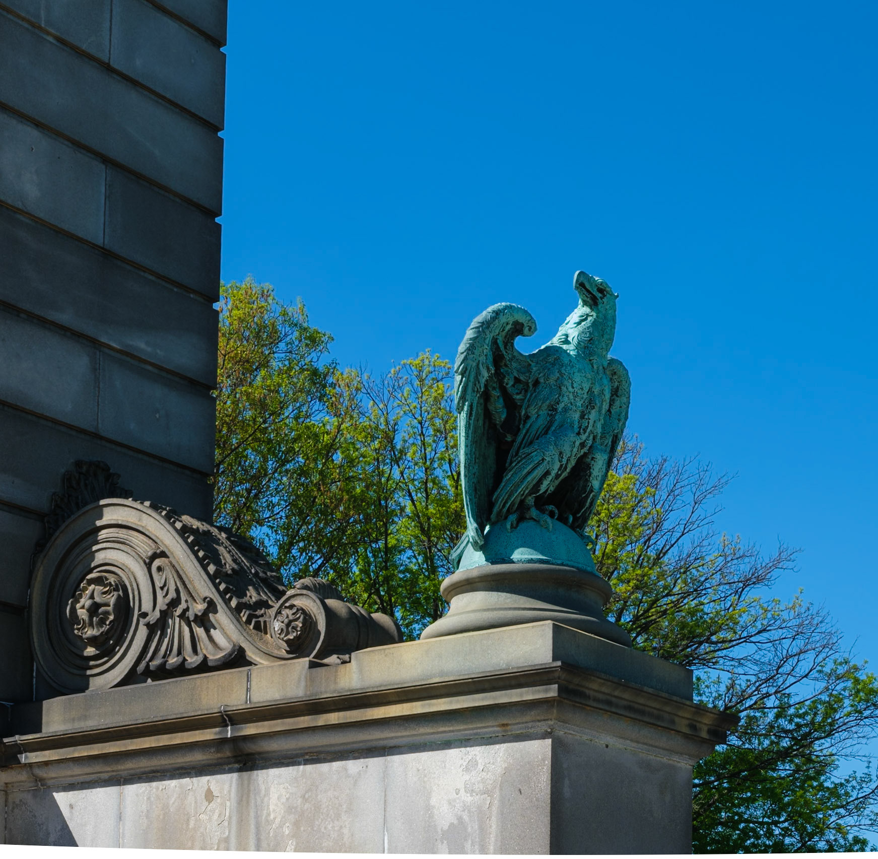 Eagle at Civil War Memorial