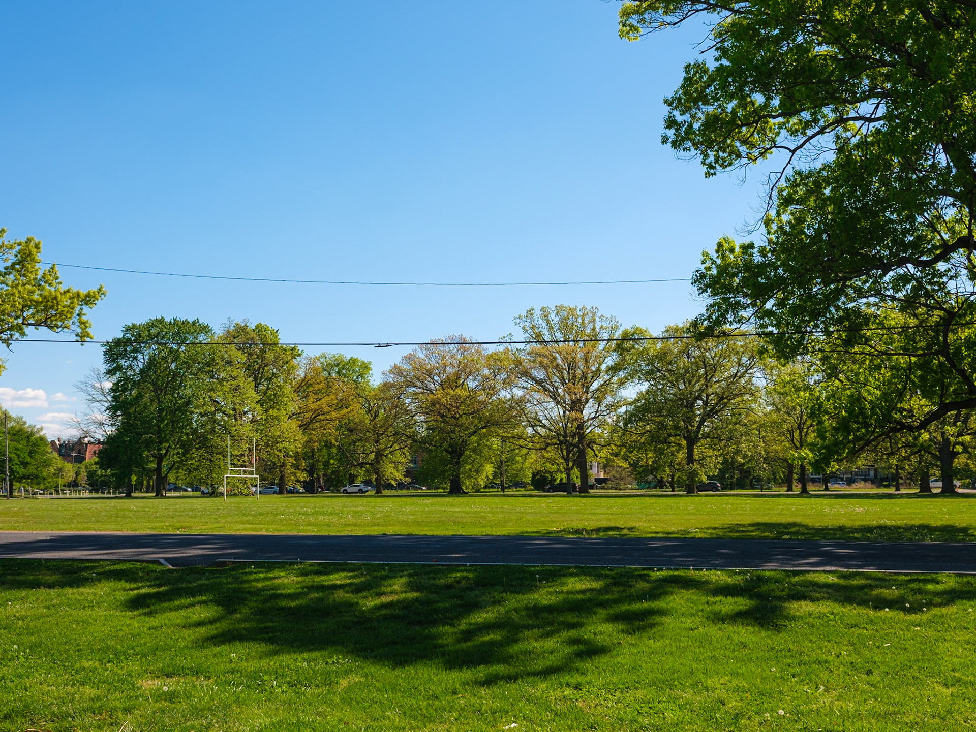 Football Field Looking South from Republic Avenue