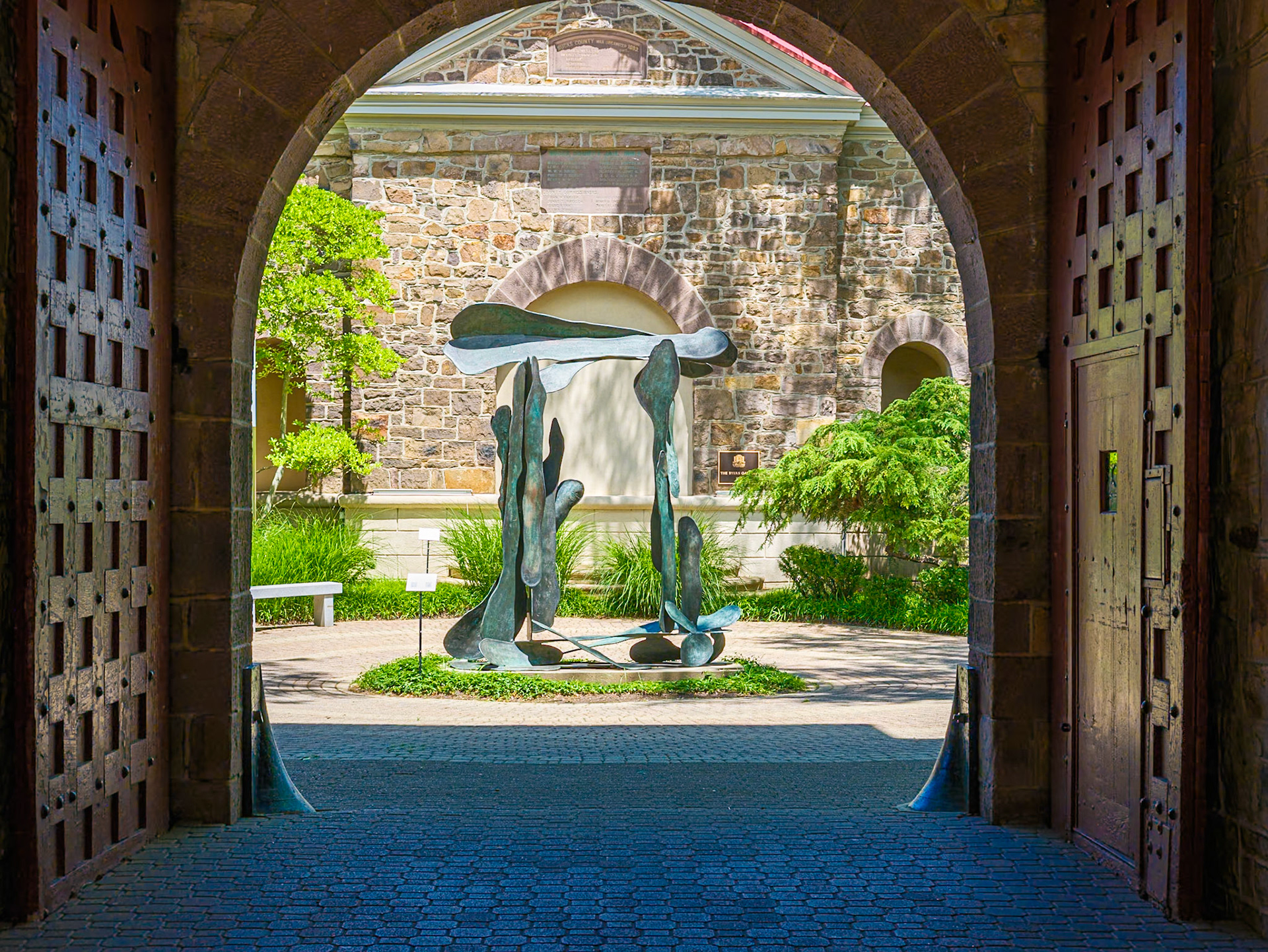 Entrance Way to Michener Art Museum FKA County Jail in Doylestown