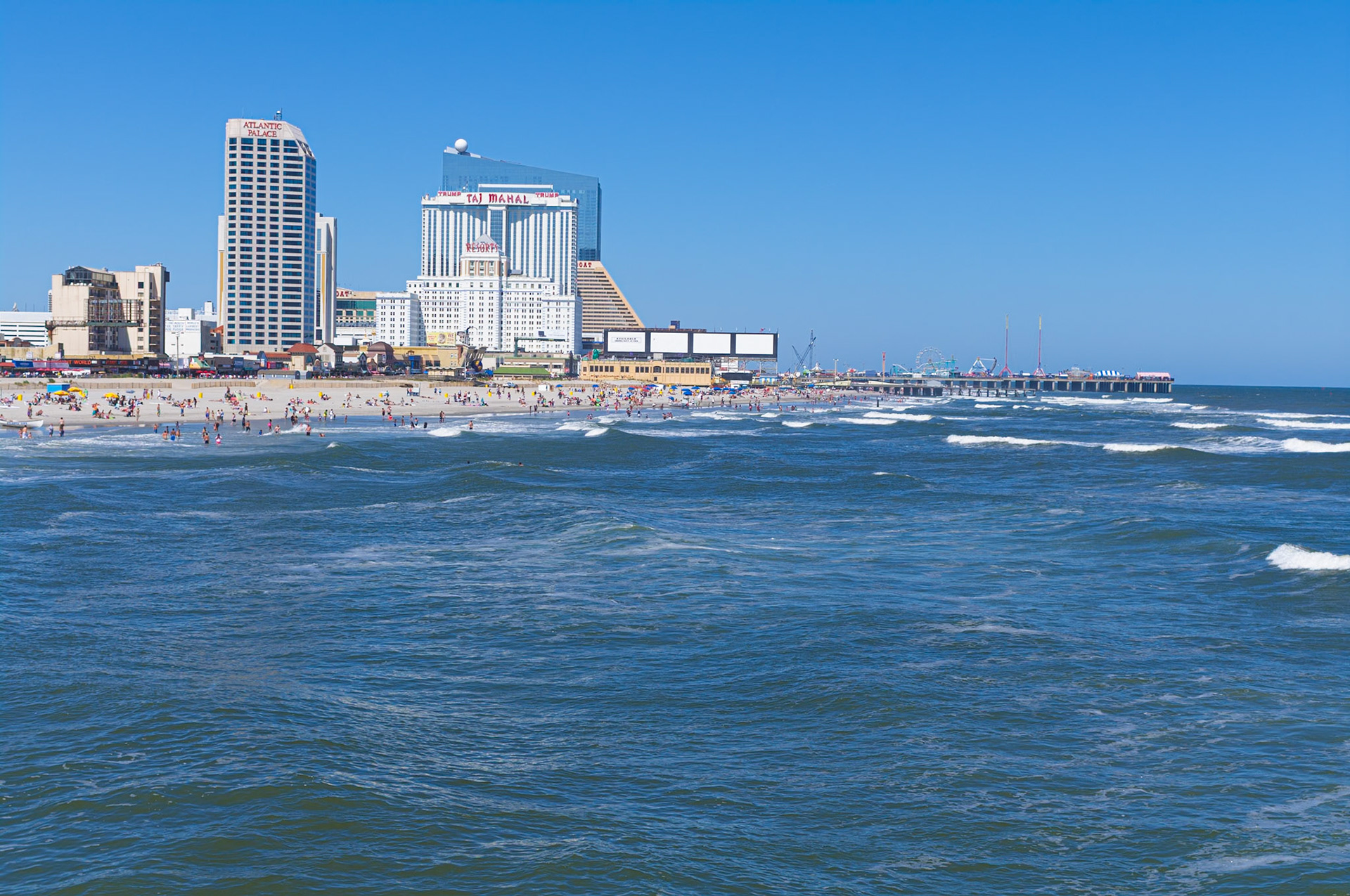 Taj Mahal Hotel and Casino from the Pier Atlantic City