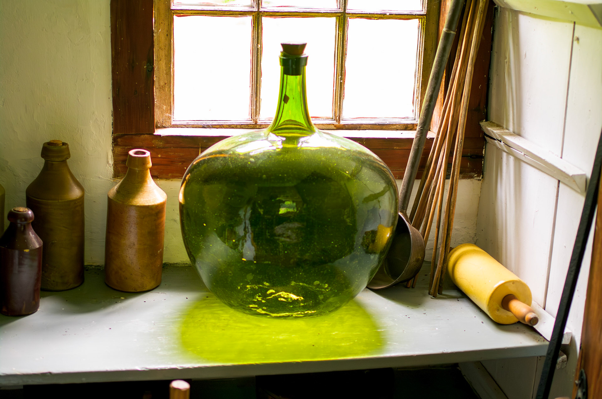 Pitkin Glass Bottle at Daniel Benton House Tolland