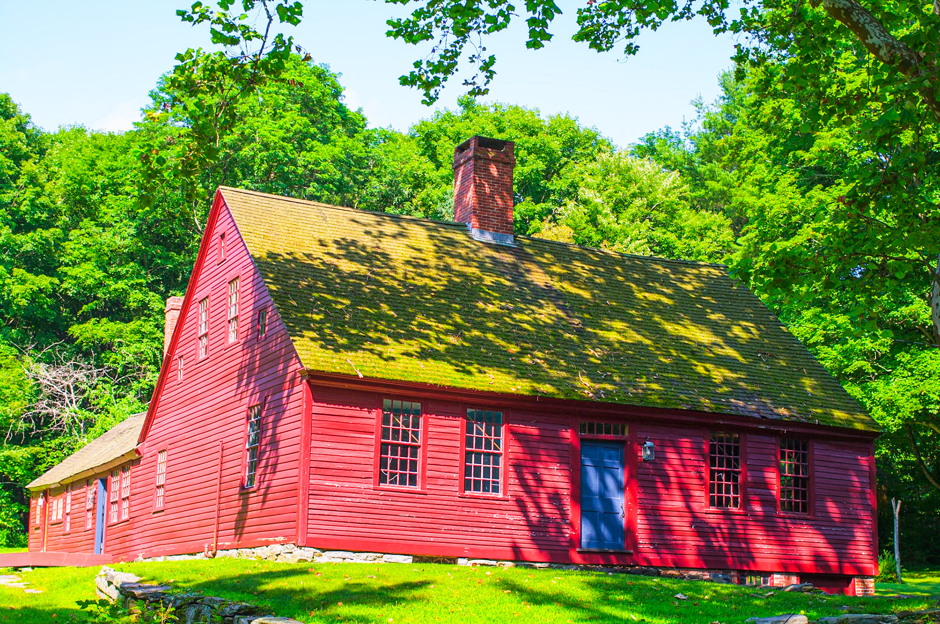 Daniel Benton House Front and Left views Tolland