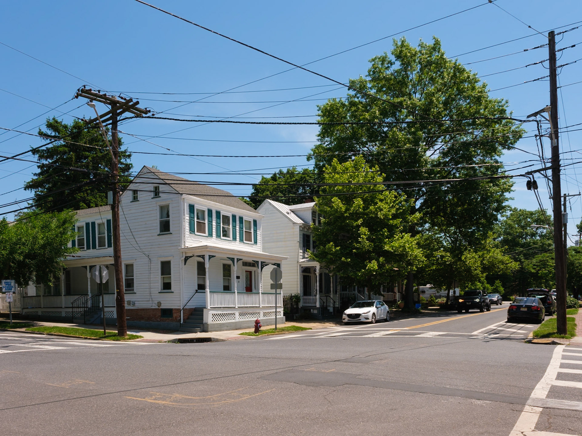 White House With Blue Shutters May 2024