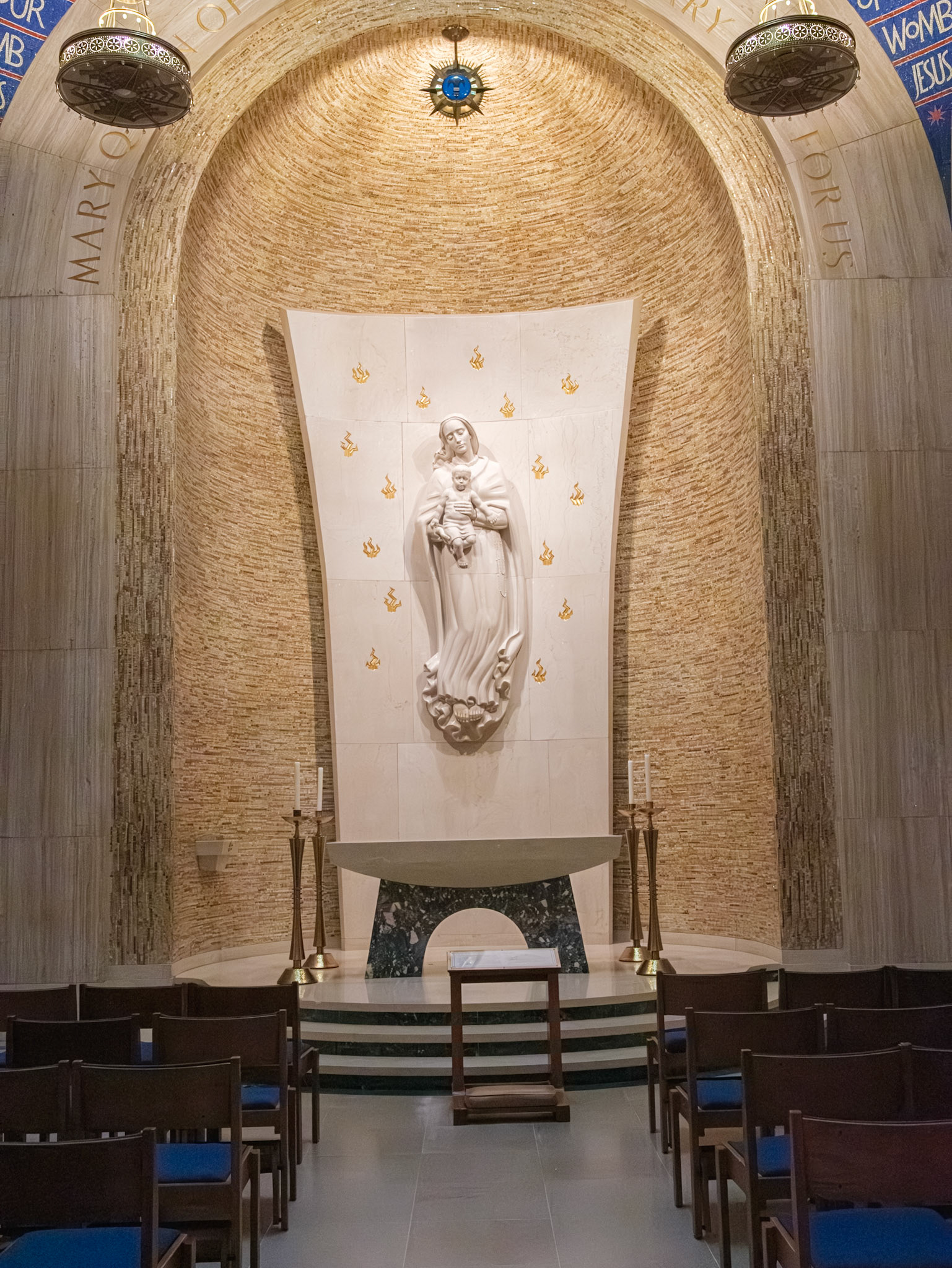 Modern Chapel of Virgin and Child at Shrine of the Immaculate Conception