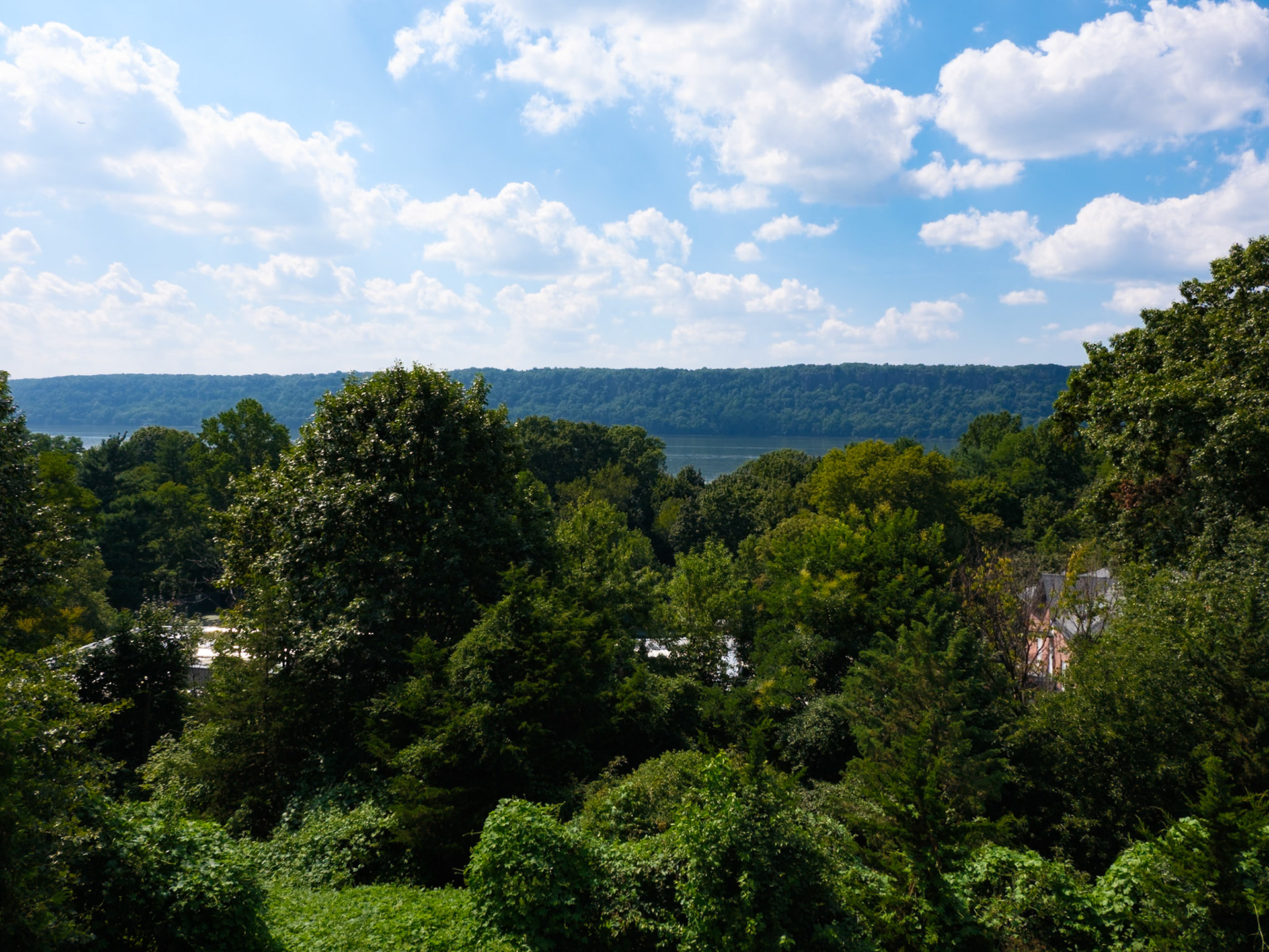 Hudson River and Palisades from Wave Hill August 2024