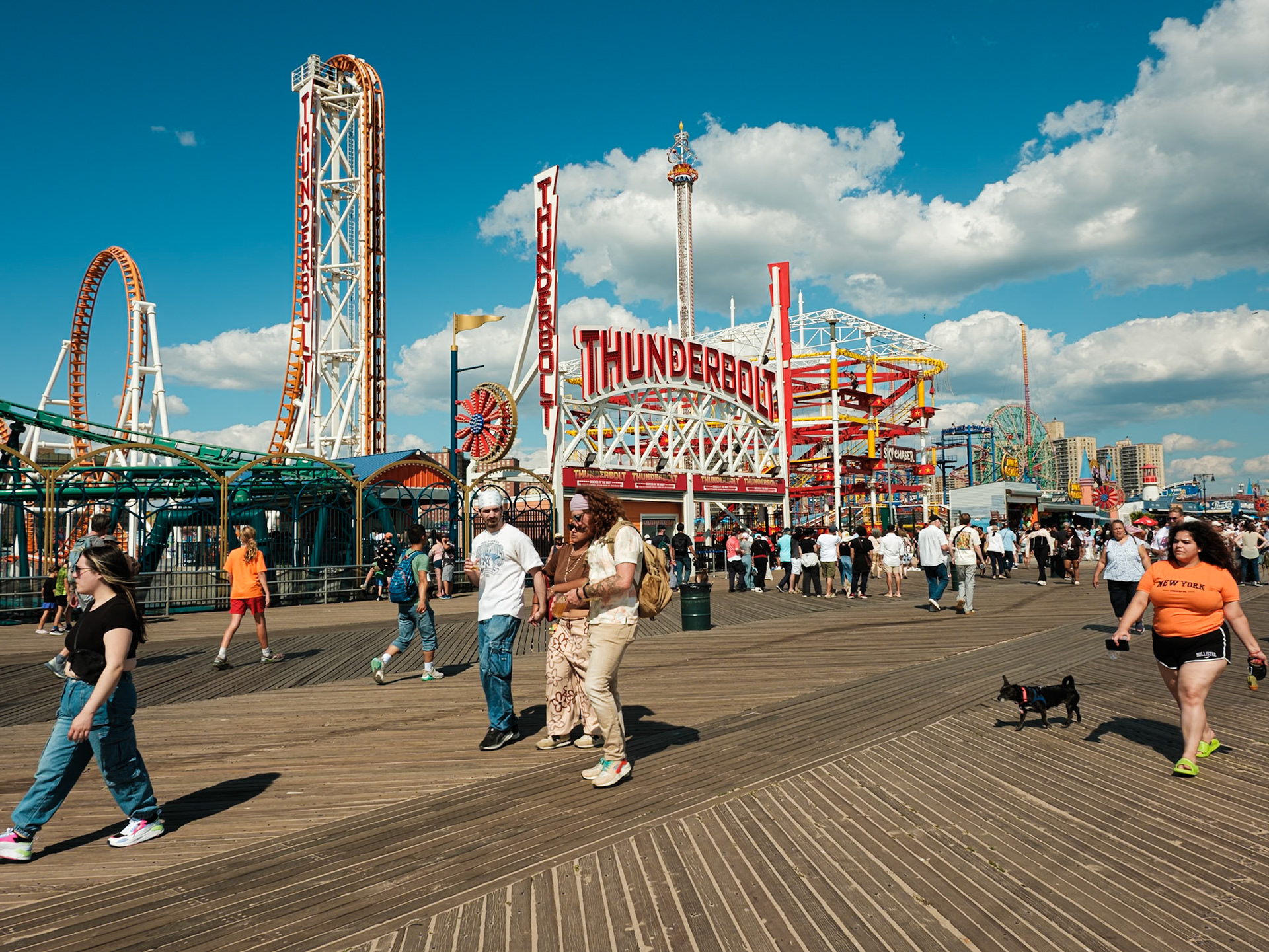 Thunderbolt Roller Coaster Coney Island September 2024