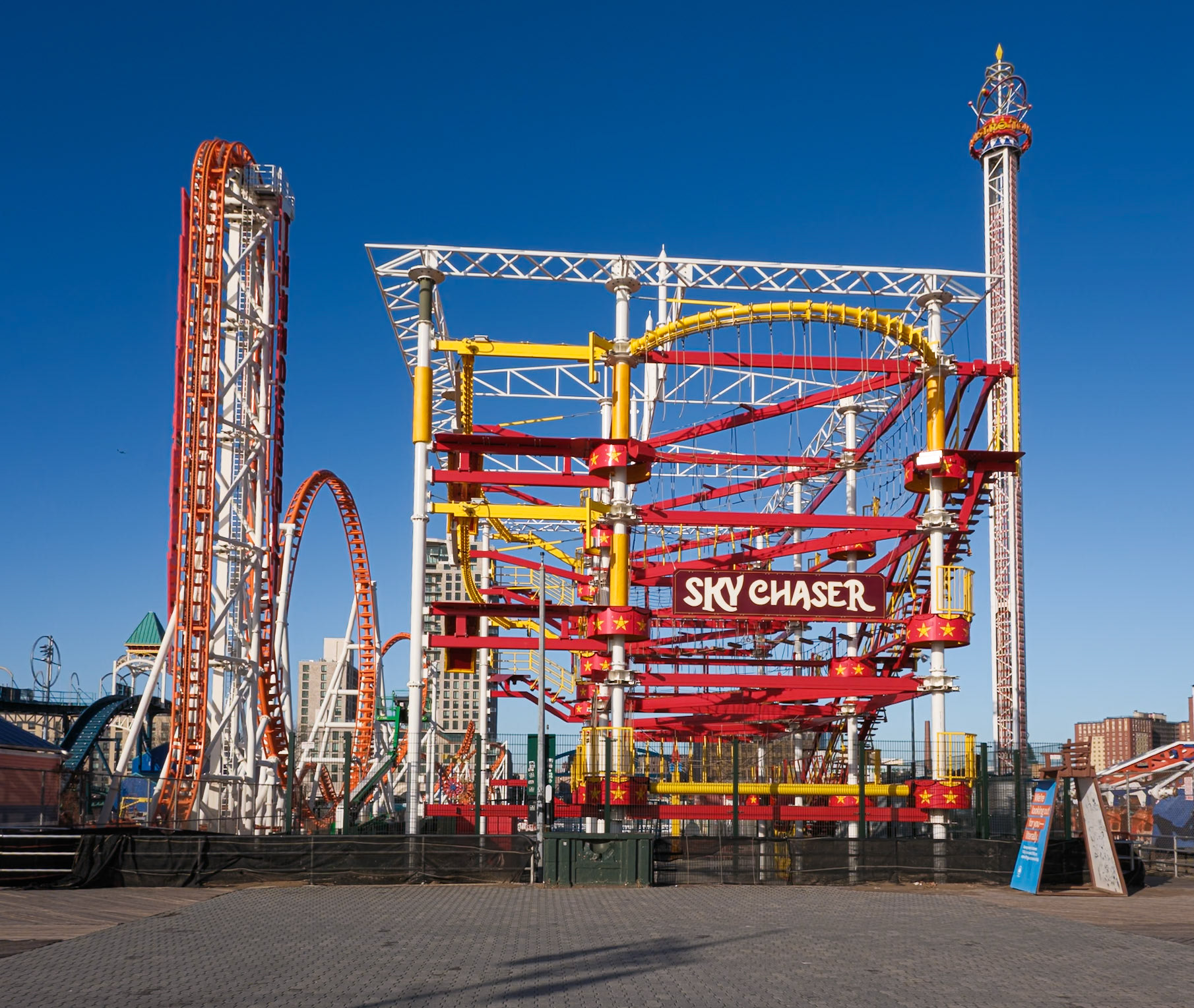 Sky Chaser and Thunderbolt Coaster December 2024