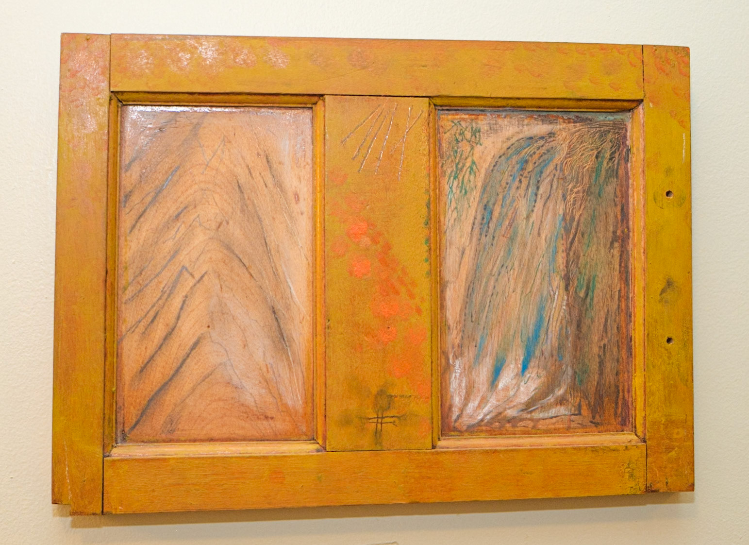 Two Drawings Sharing Frame at St Clement Art  Show