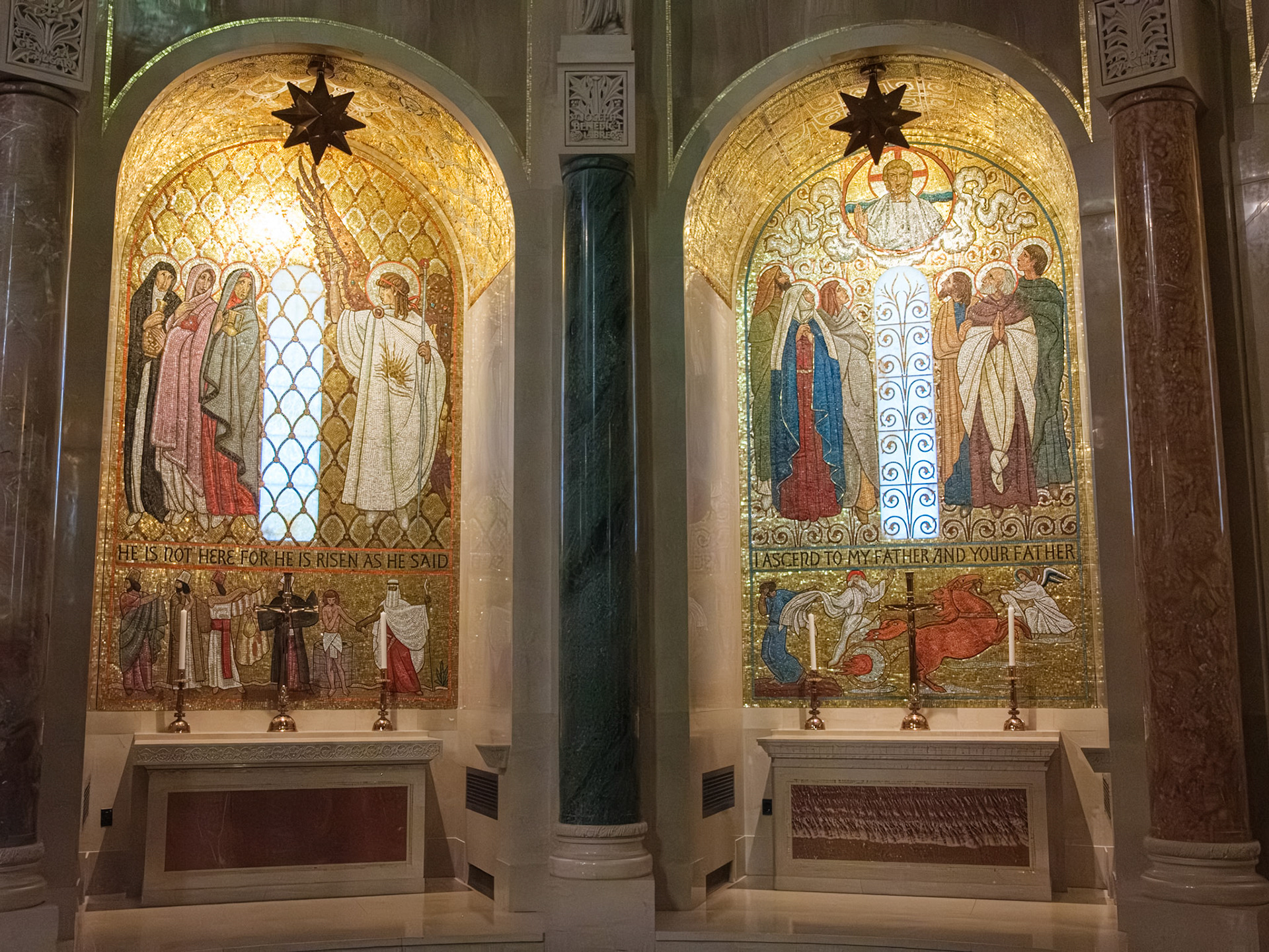 First and Second Glorious Rosary Mysteries
