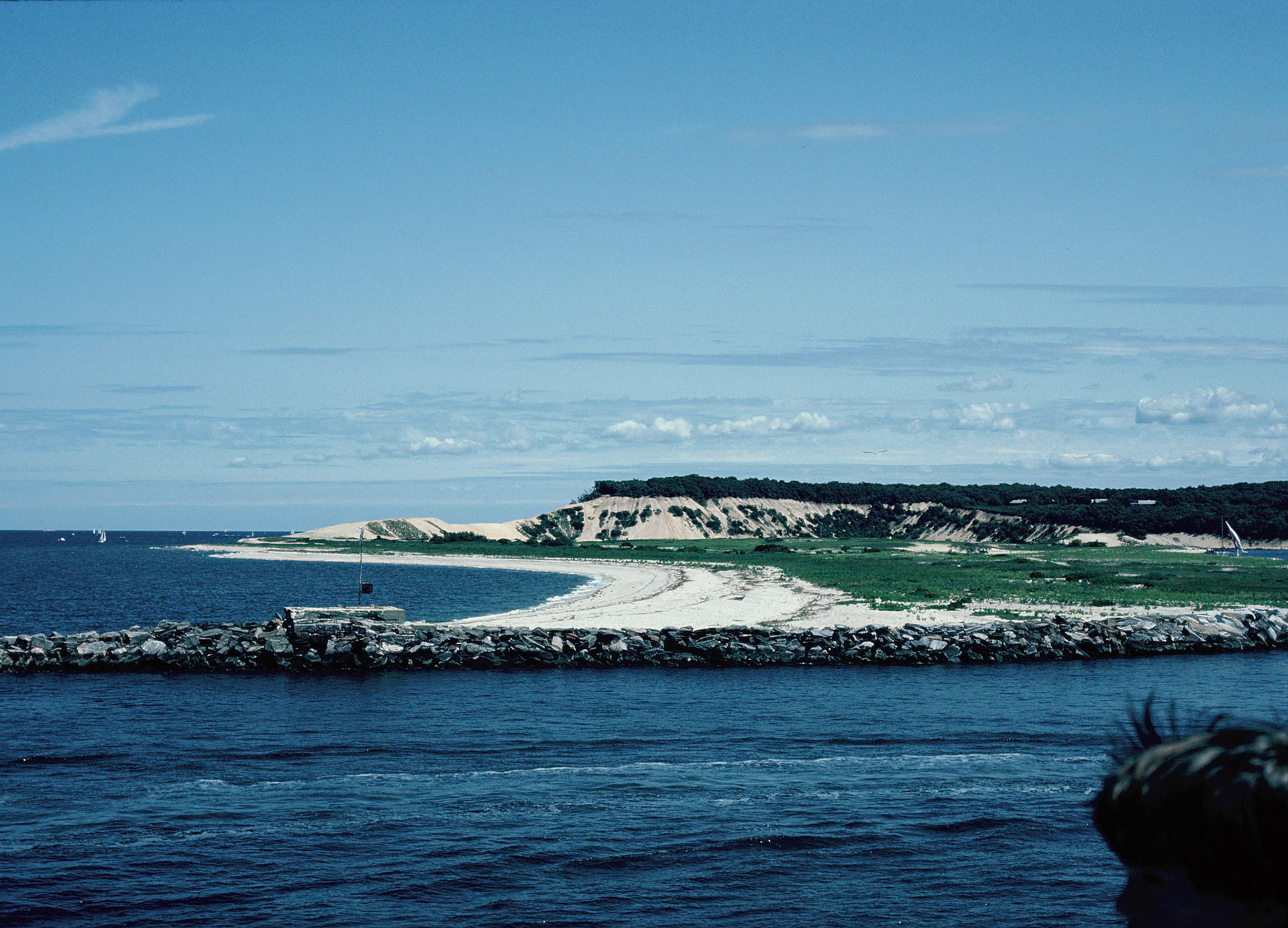 Beach and Jetty at Port Jefferson 1983
