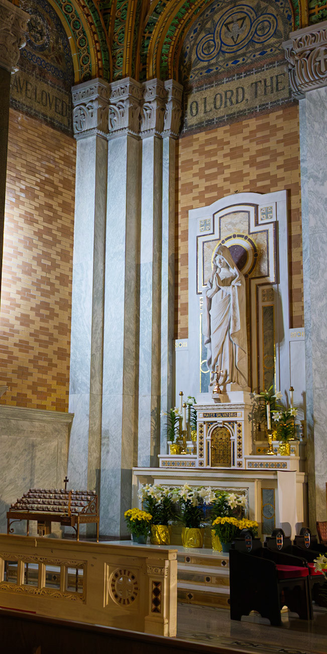 Mater Salvatoris Altar at St Francis de Sales Church Philadelphia