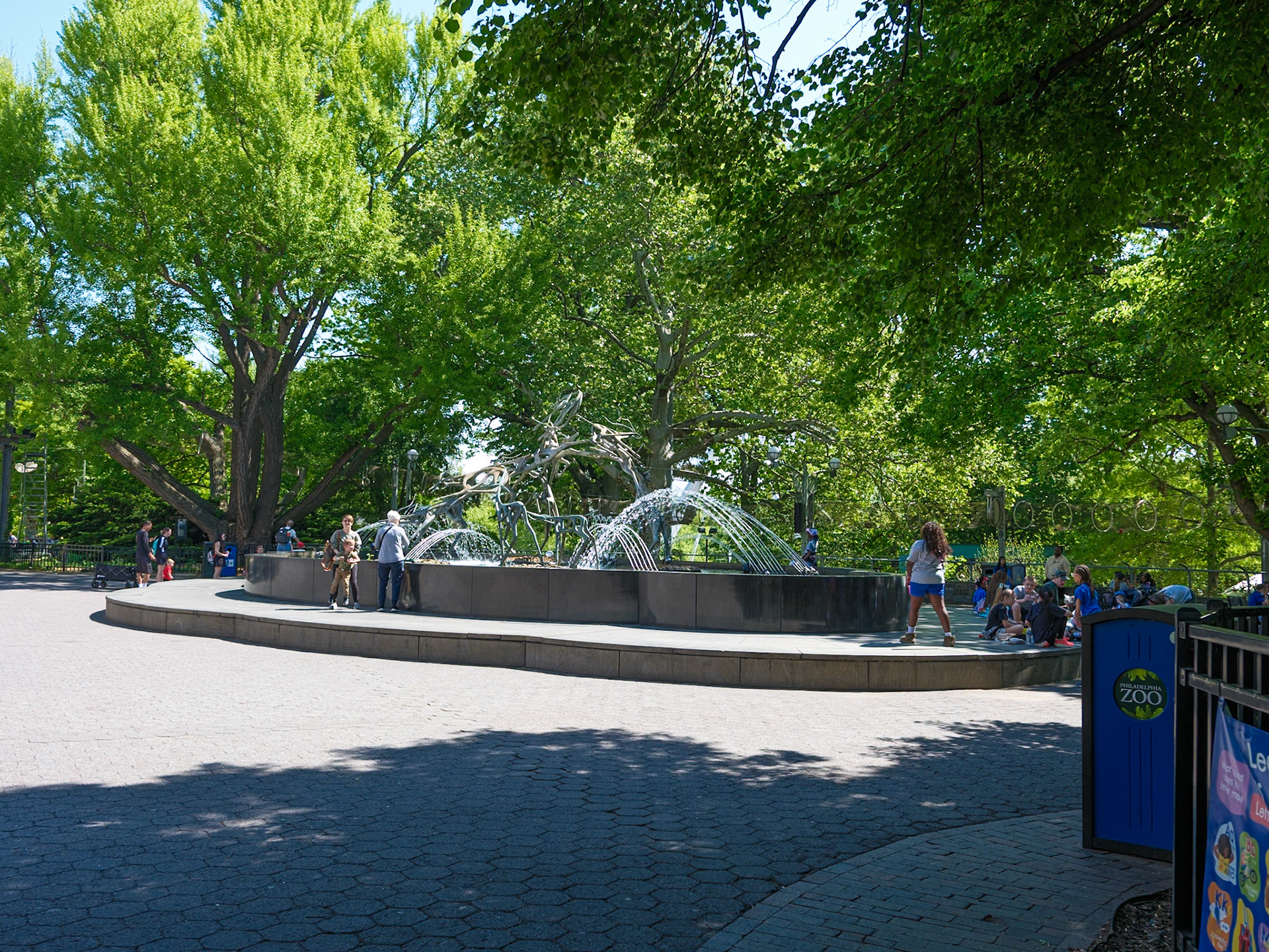 Entrance Court Fountain at the Philadephia Zoo