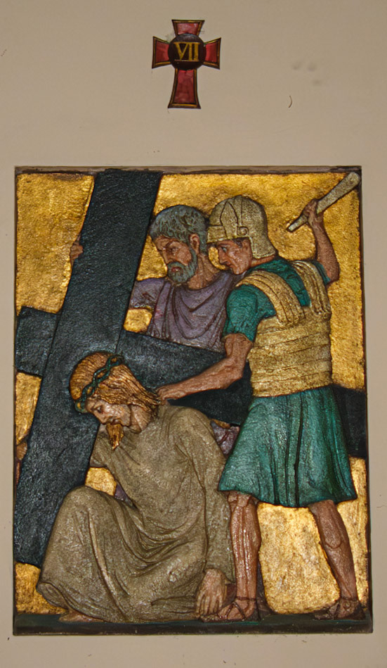 Seventh Station of the Cross at St Clement