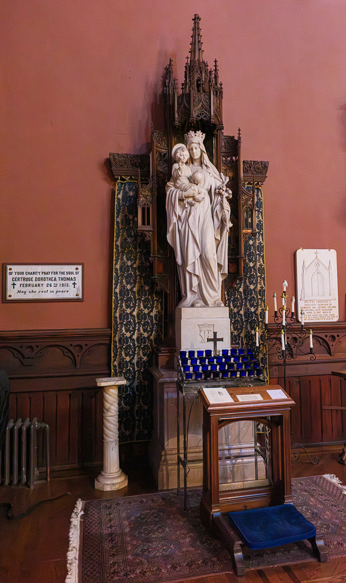 Virgin and Child Shrine at St Paul Church Brooklyn