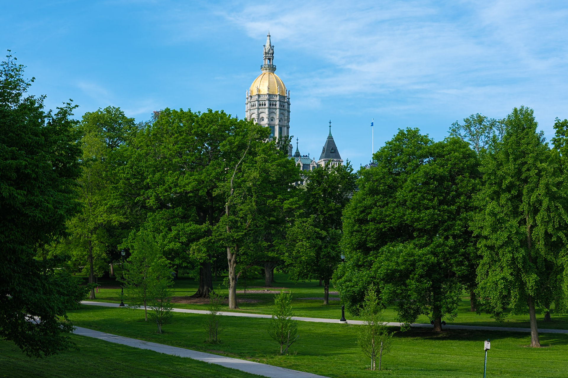 Connecticut State Capitol frm Trinity Street May 2026