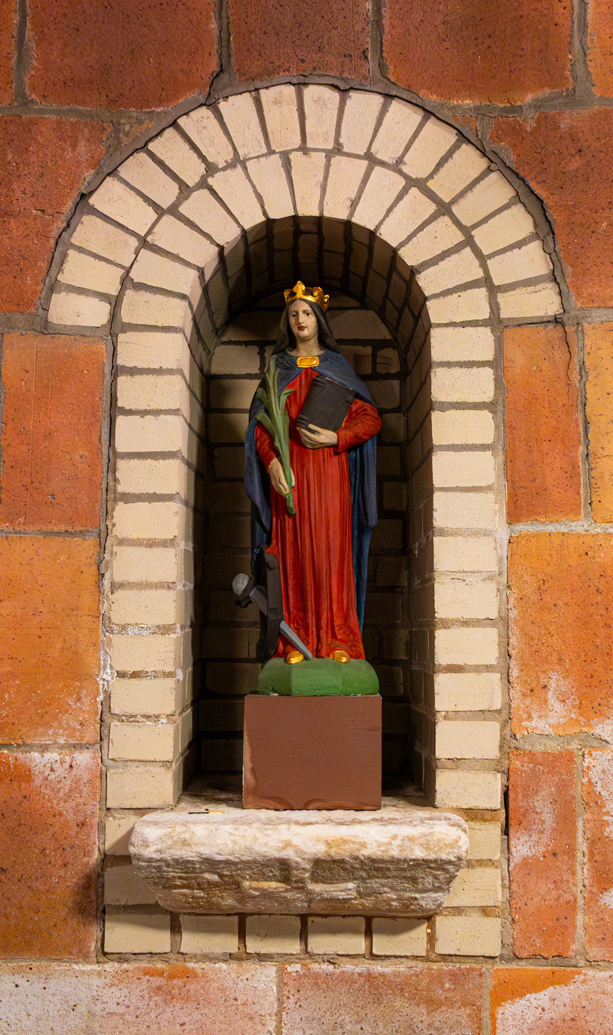 Saint in Crypt Chapel of St Clement Church