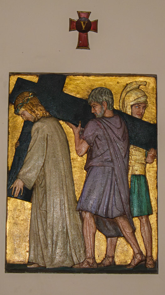 Fifth Station of the Cross at St Clement