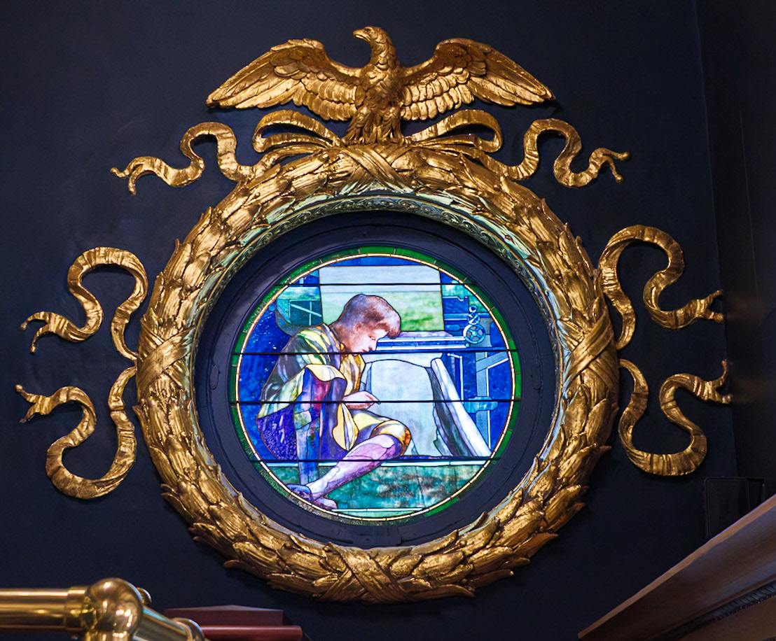 Boy Apprentice Window in Pennsylvania House Visitor Gallery